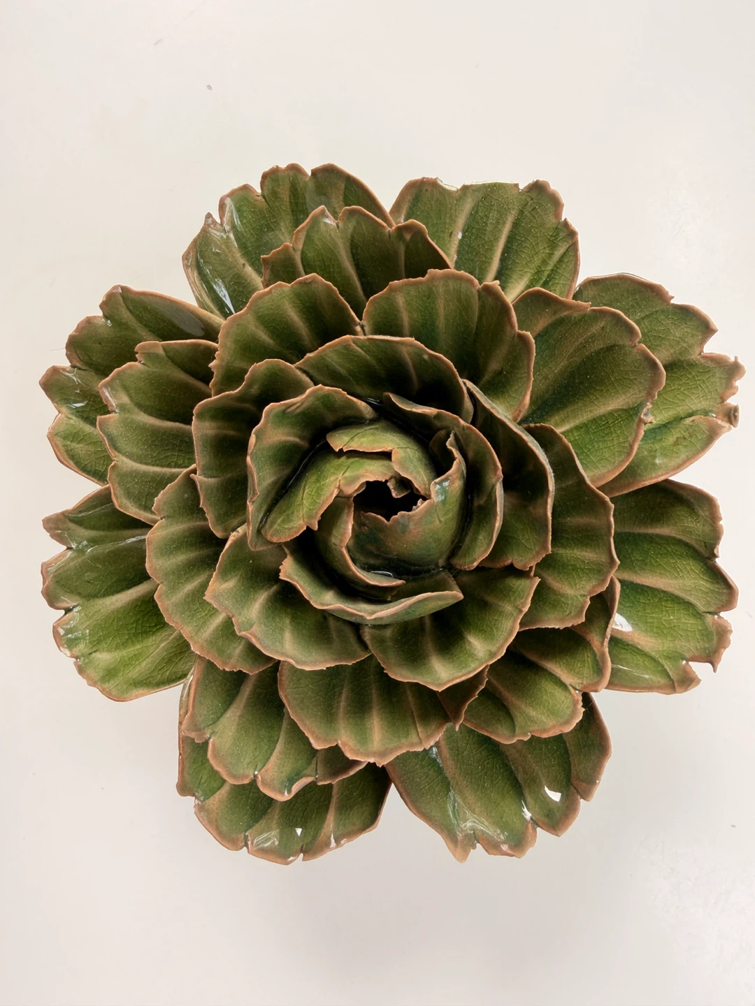 Green Ceramic Succulent Decor