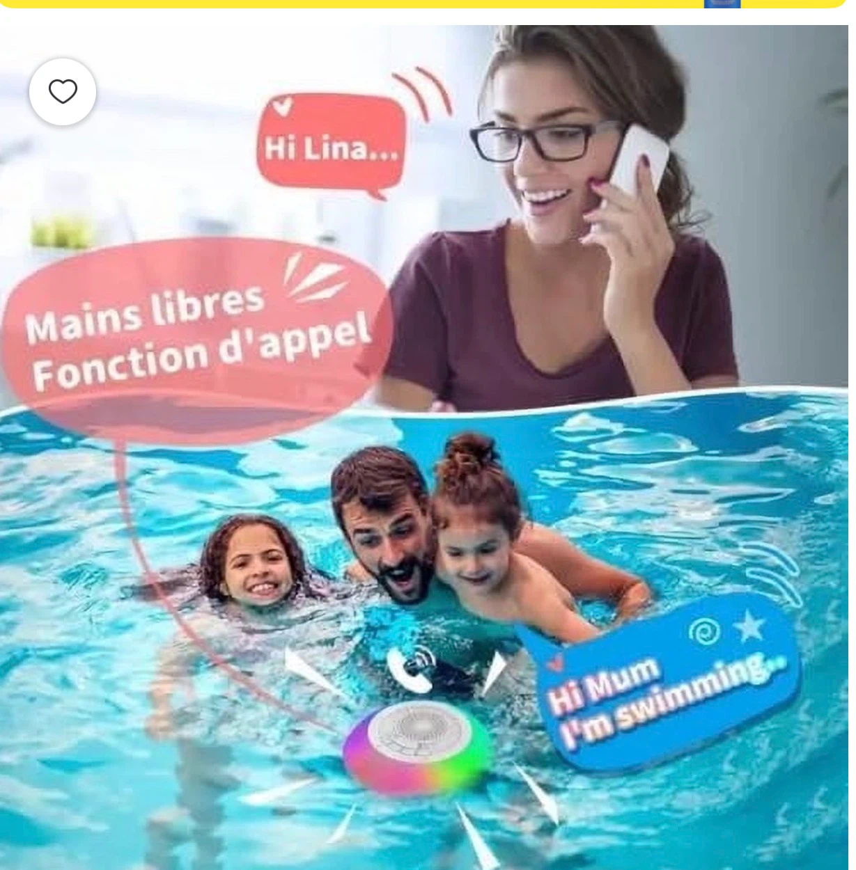 Portable Bluetooth Speakers,Wireless Floating Speaker Stereo - photo 3