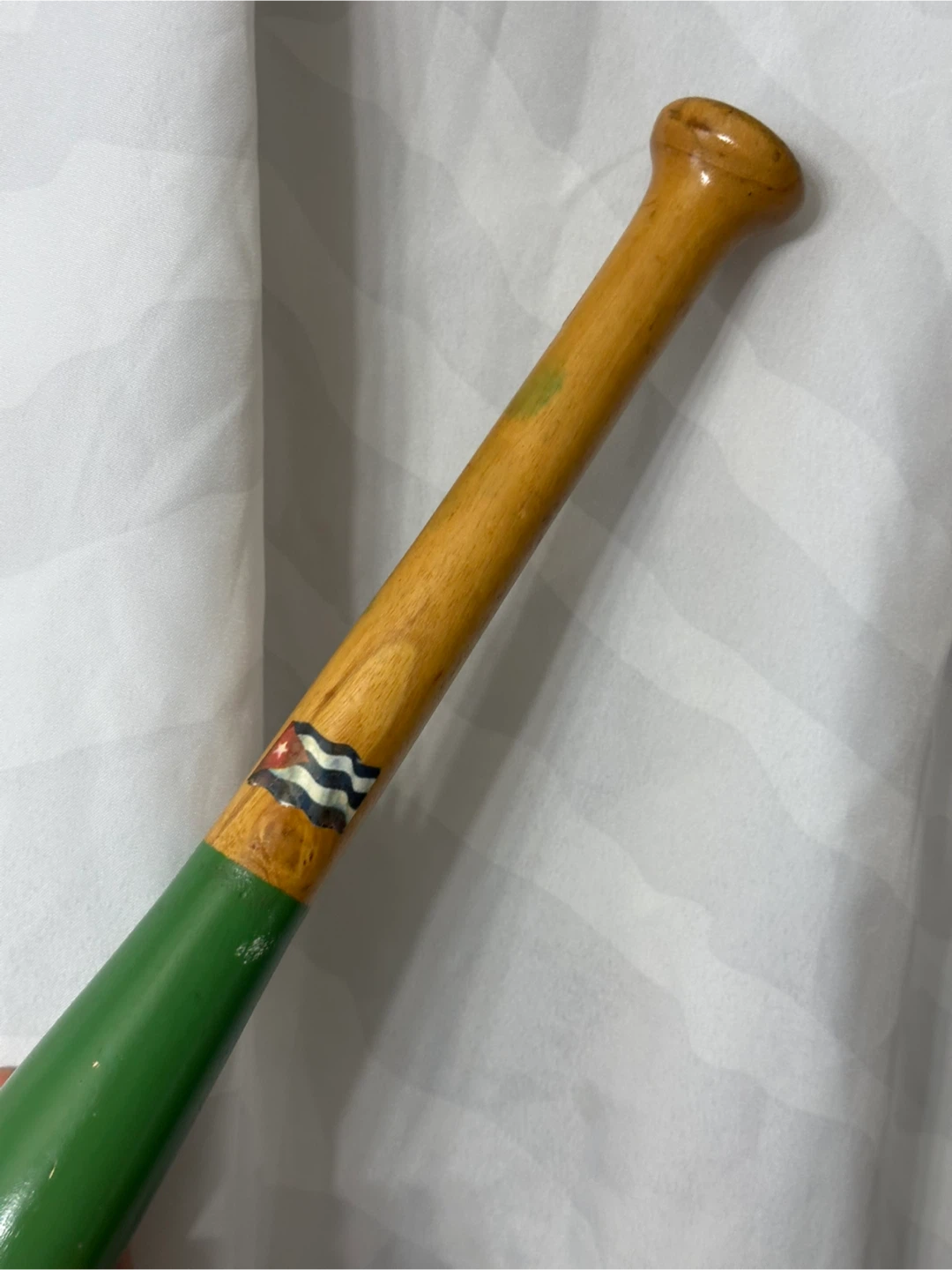 Vintage half size baseball bat Cuban souvenir - photo 2