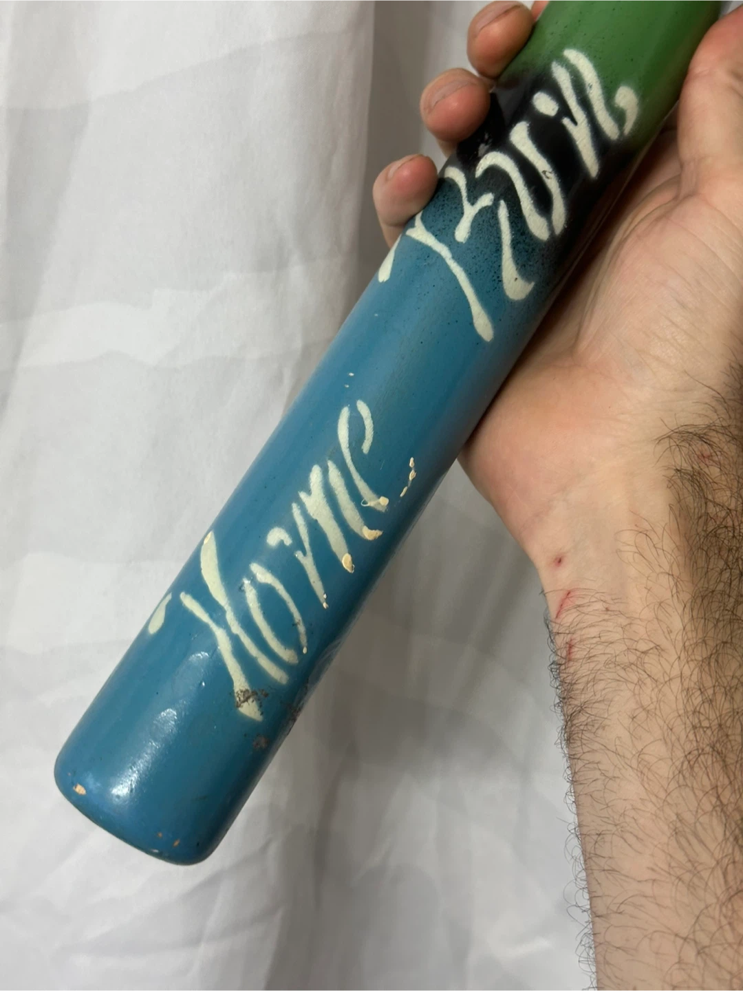 Vintage half size baseball bat Cuban souvenir - photo 4