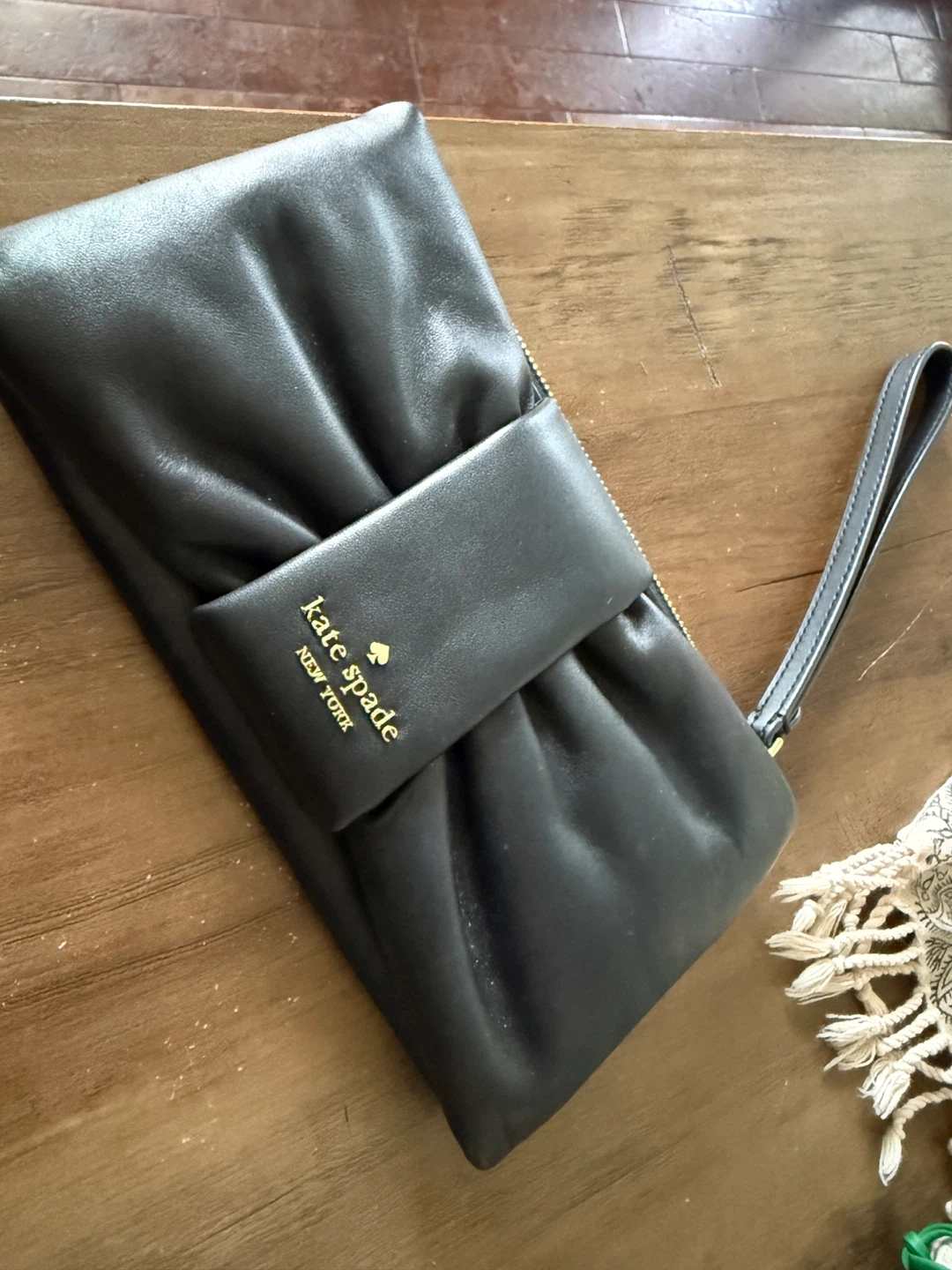 Kate Spade Black  Clutch Wristlet