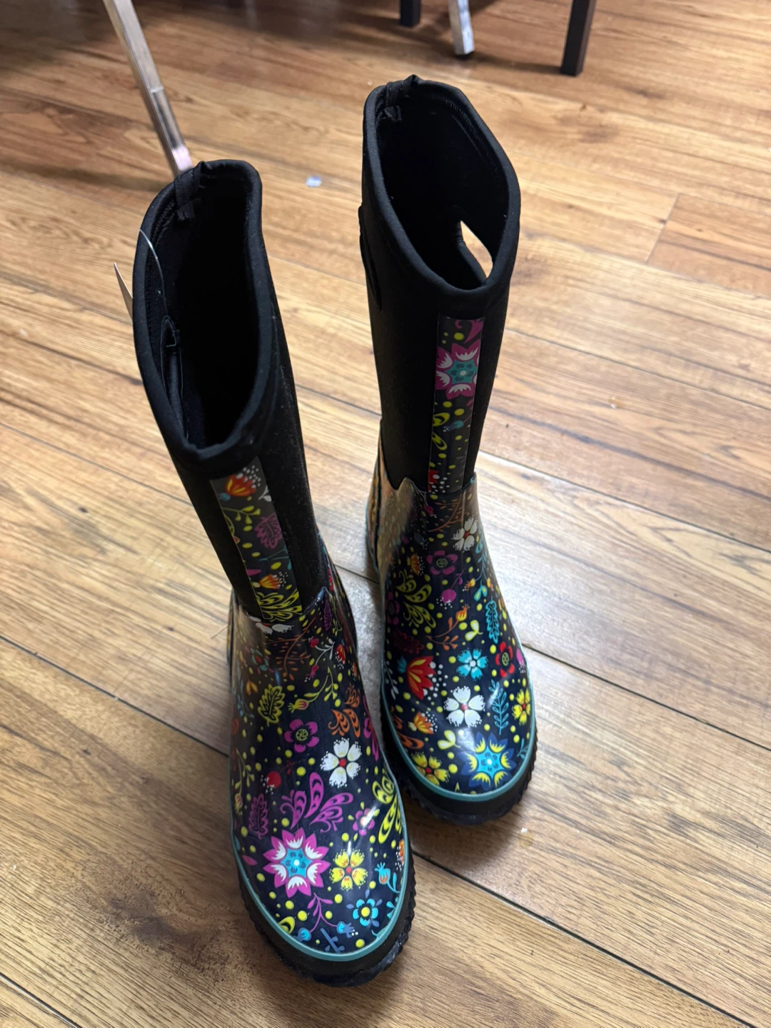 Children's Floral Rubber Boots Size 7