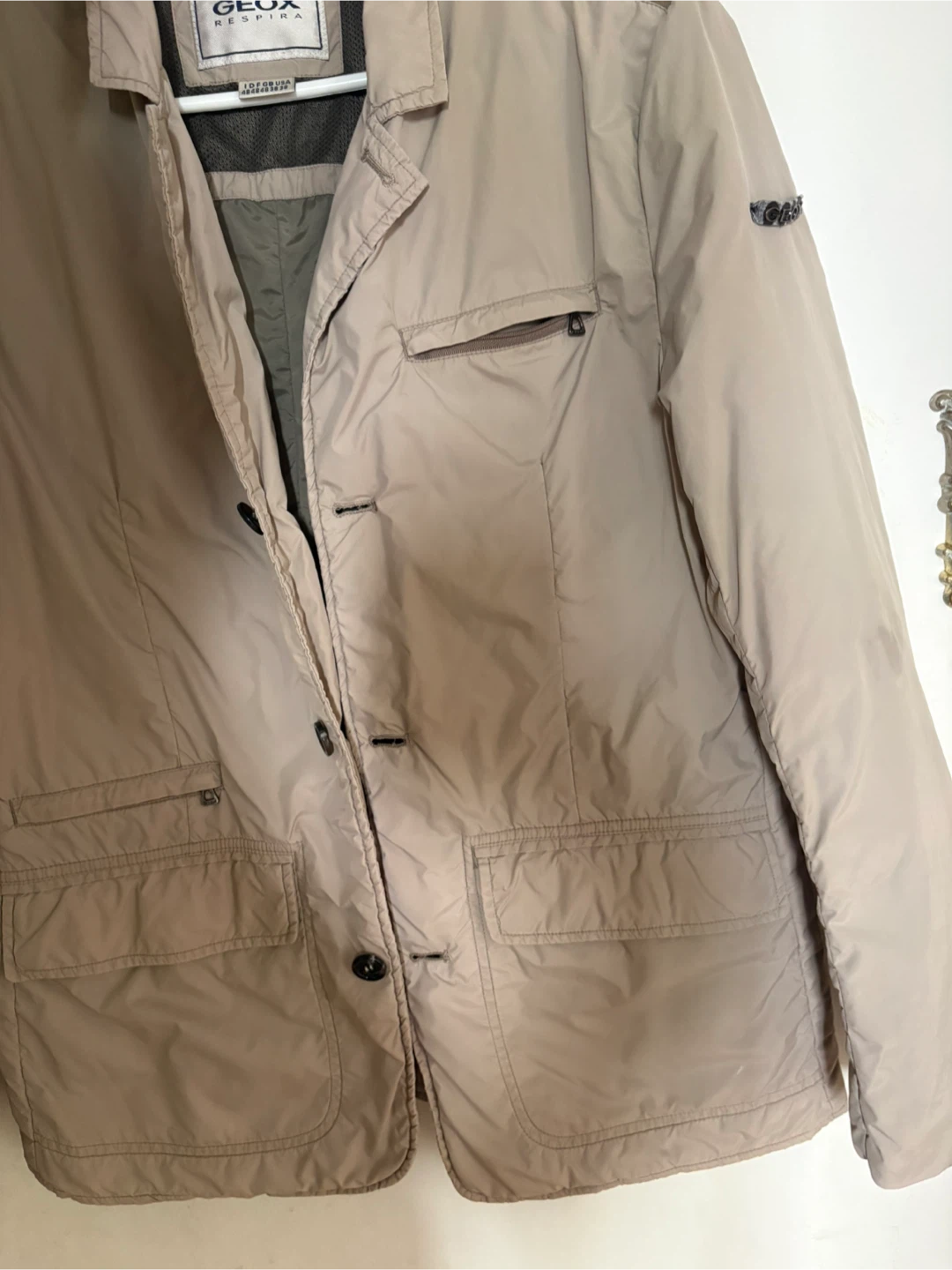 GEOX Respira Beige Blazer Jacket