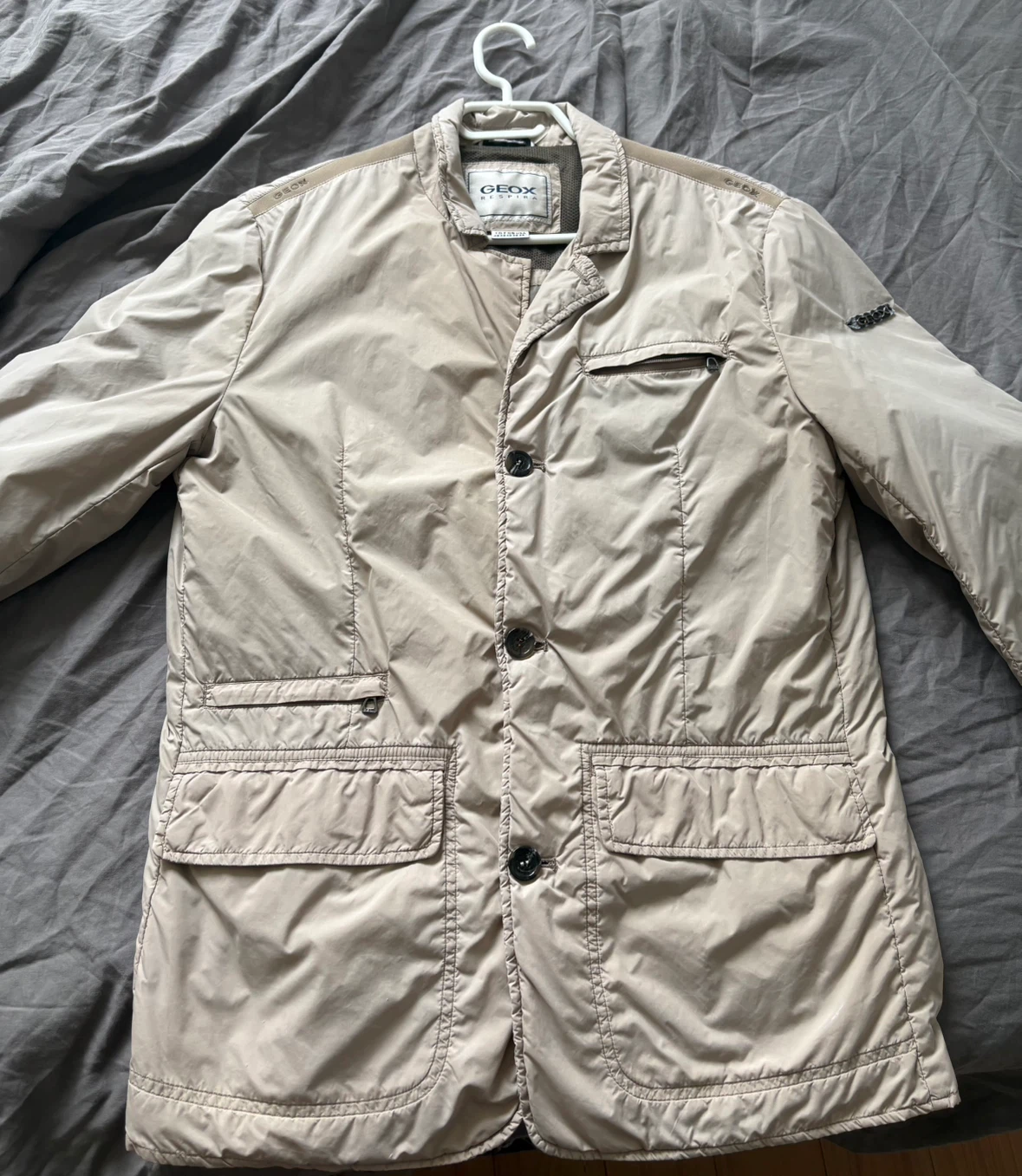 GEOX Respira Beige Blazer Jacket - photo 2