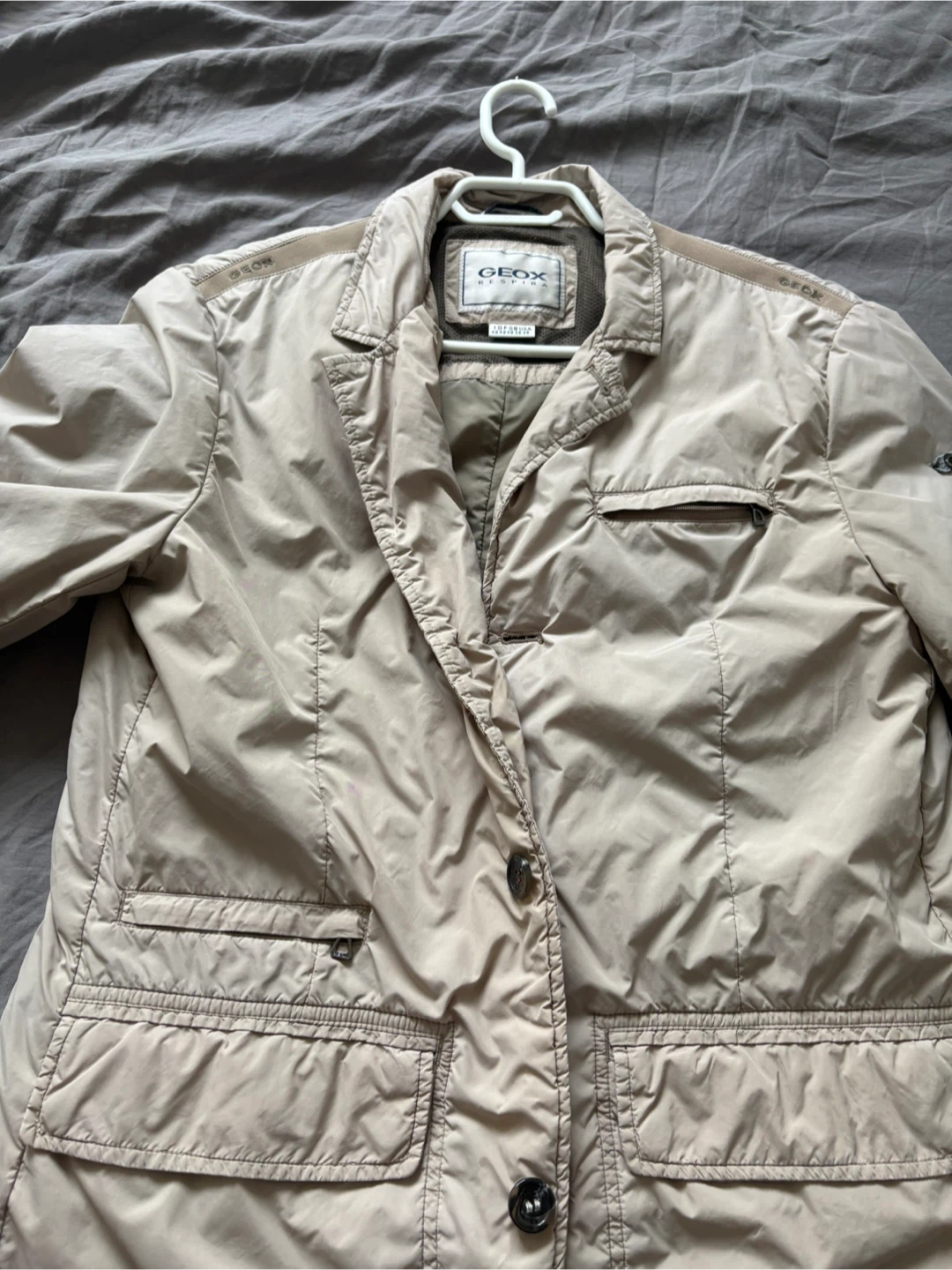 GEOX Respira Beige Blazer Jacket - photo 3