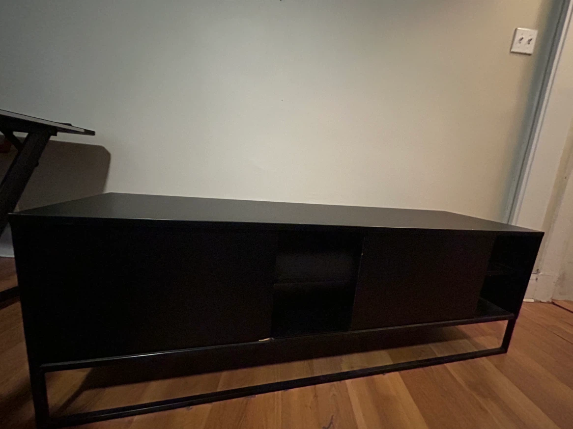 TV Console Table (Black) - photo 5