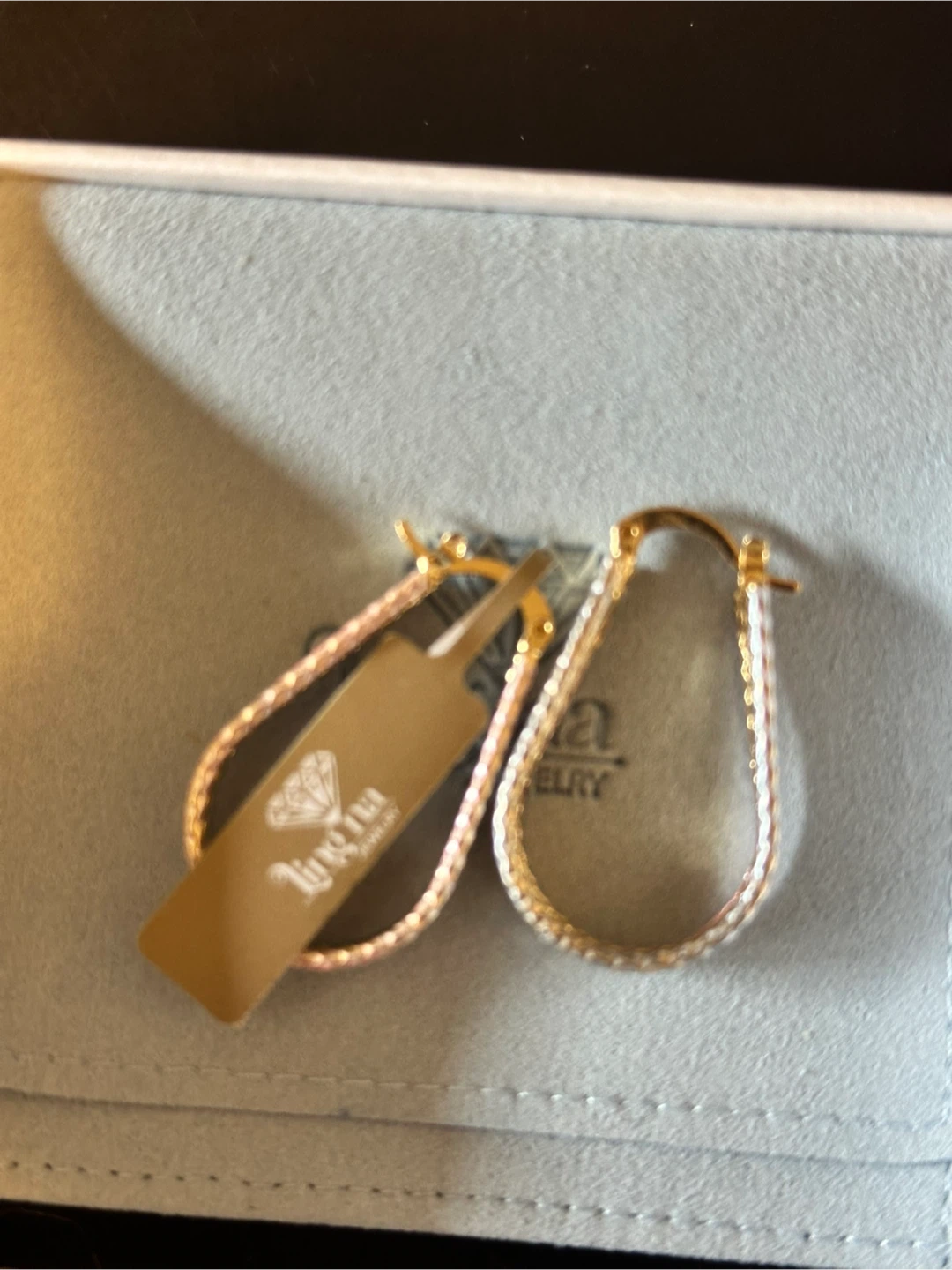 Ling Na Jewelry 18kt Gold Plated Hoop Earrings - photo 3