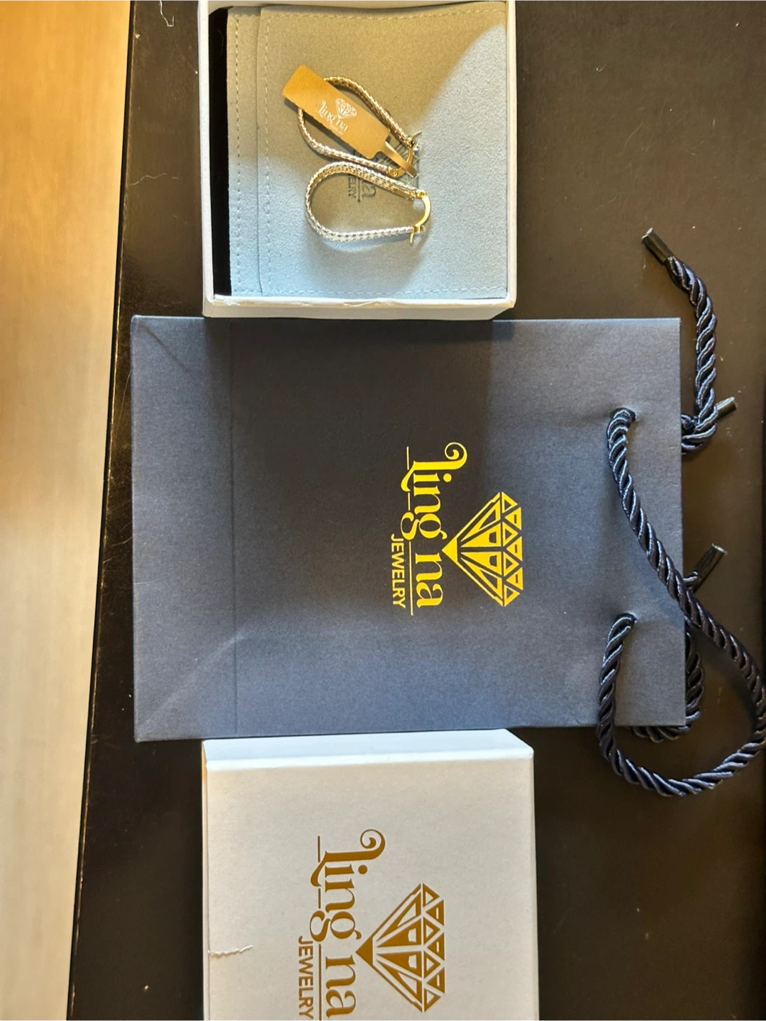 Ling Na Jewelry 18kt Gold Plated Hoop Earrings - photo 4