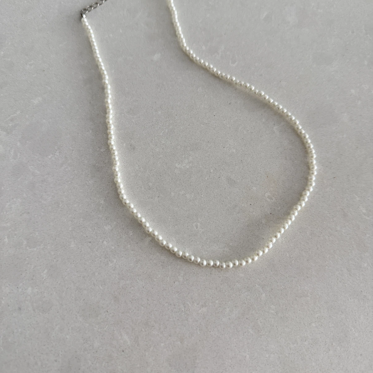 Pearl Necklace with Silver Clasp - photo 2