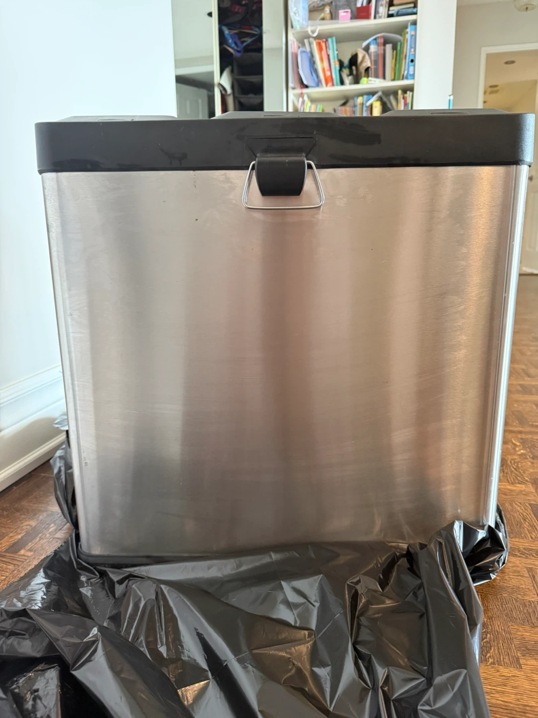 Step n' Sort Stainless Steel 3-Compartment Trash Can - photo 2