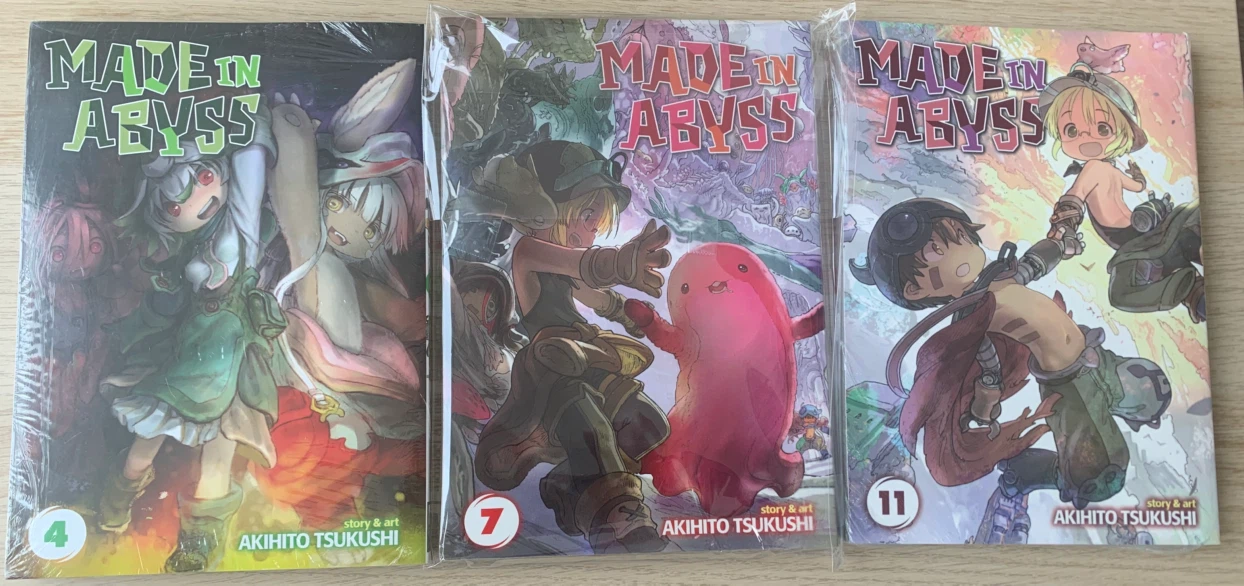 Made in Abyss Manga Bundle, volumes 4, 7, 11