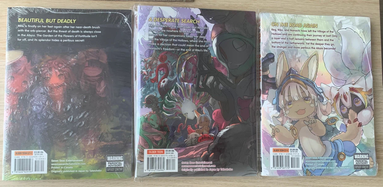 Made in Abyss Manga Bundle, volumes 4, 7, 11 - photo 2