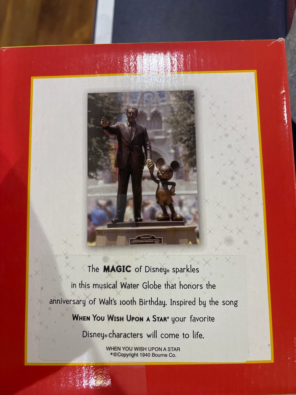 Disney Musical Birthday Water Globe - photo 2