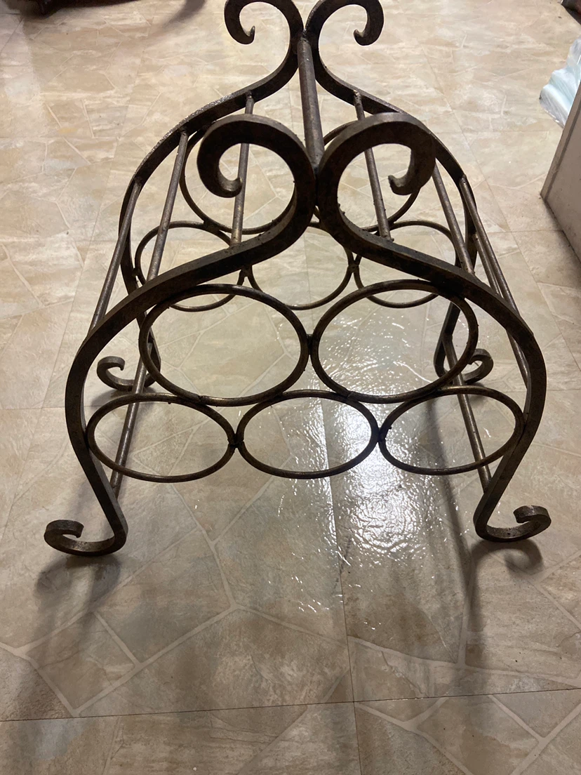 Wrought Iron Wine Rack