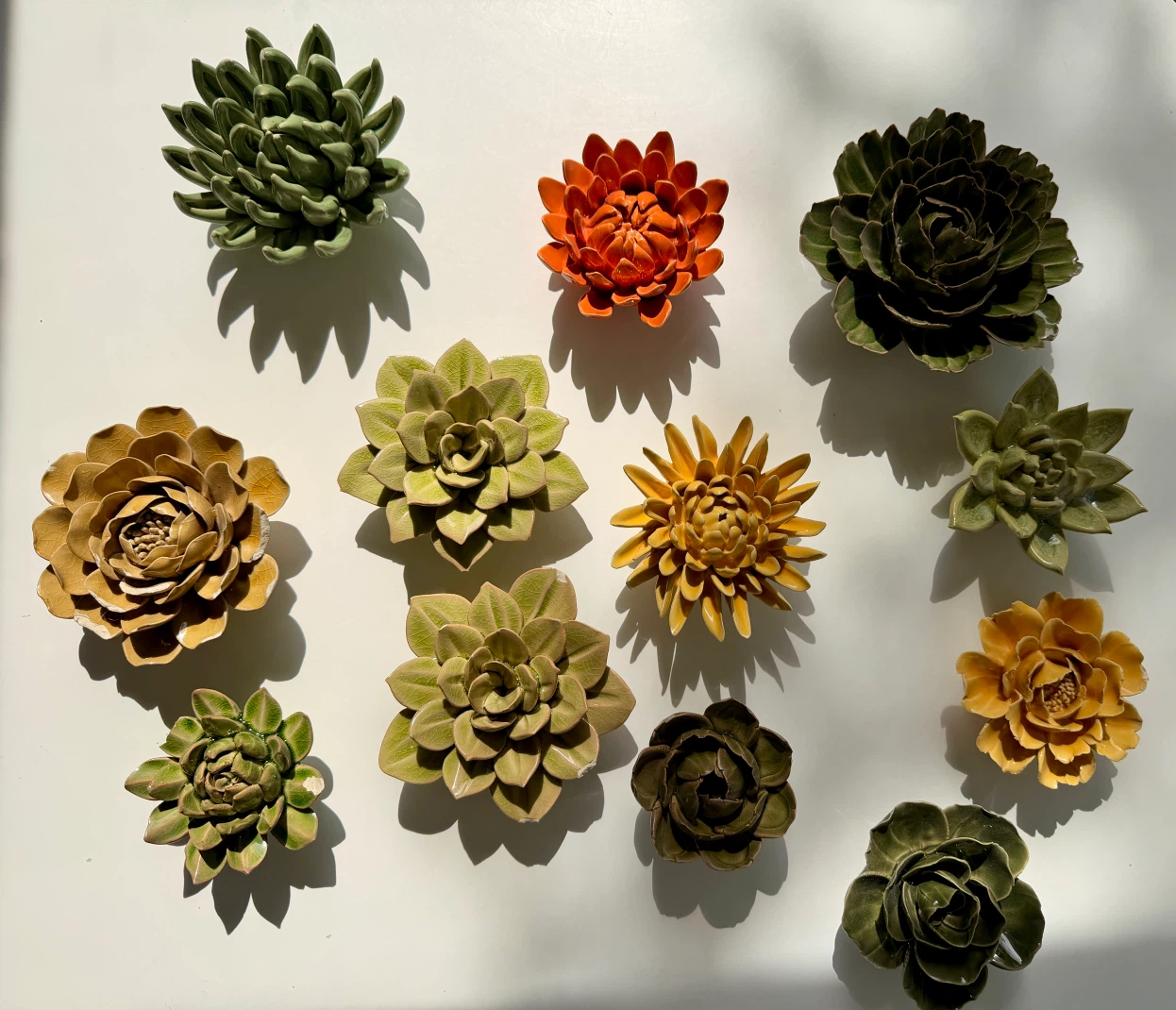 Green Ceramic Succulent Decoration - photo 2