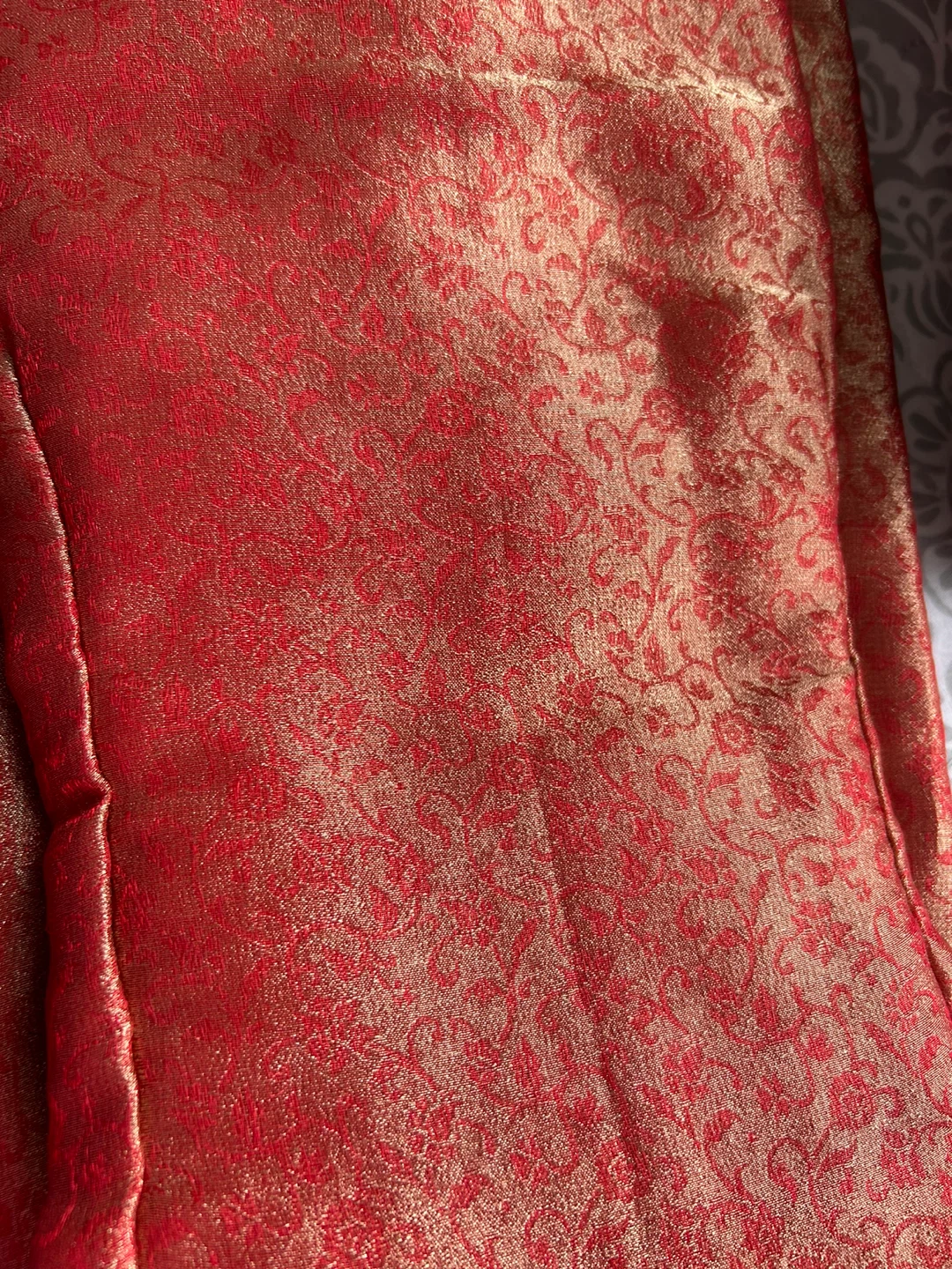 Red and Gold Embellished Indian Suit - photo 2