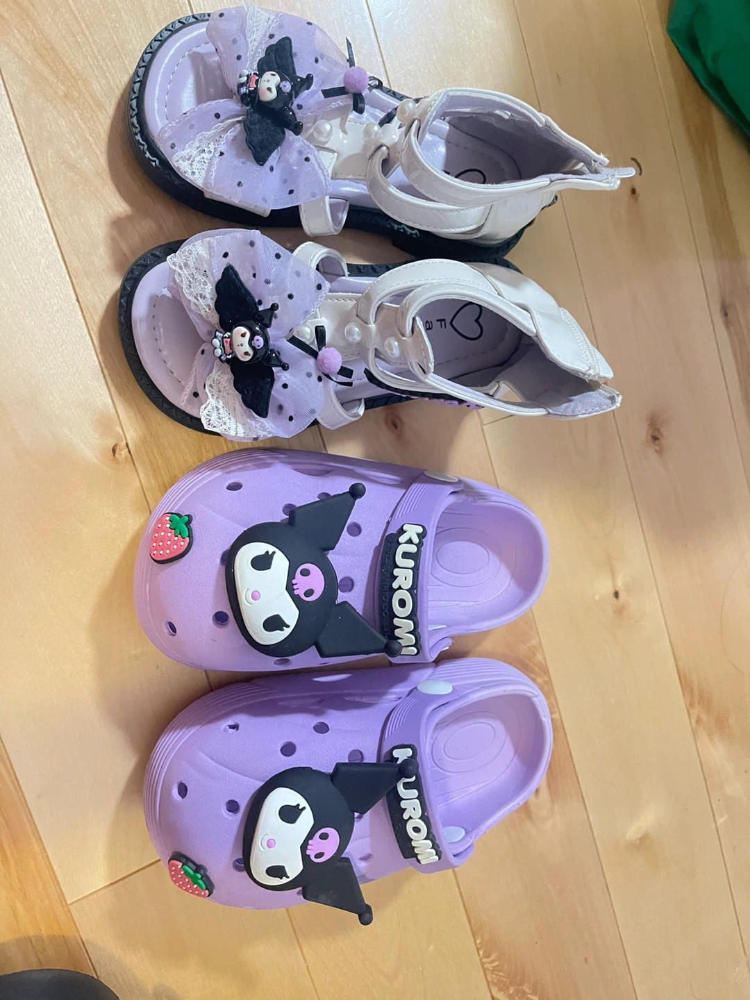 Kuromi Purple Crocs and Sandals Set(for two)