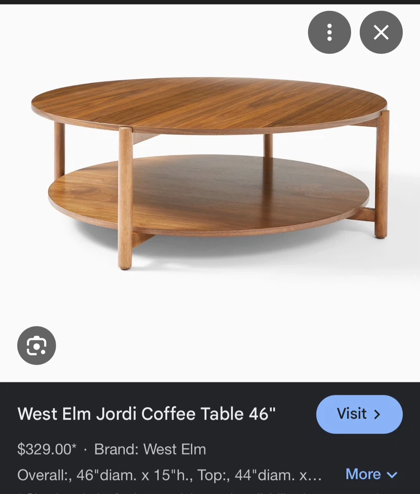 West Elm Jordi Round Coffee Table