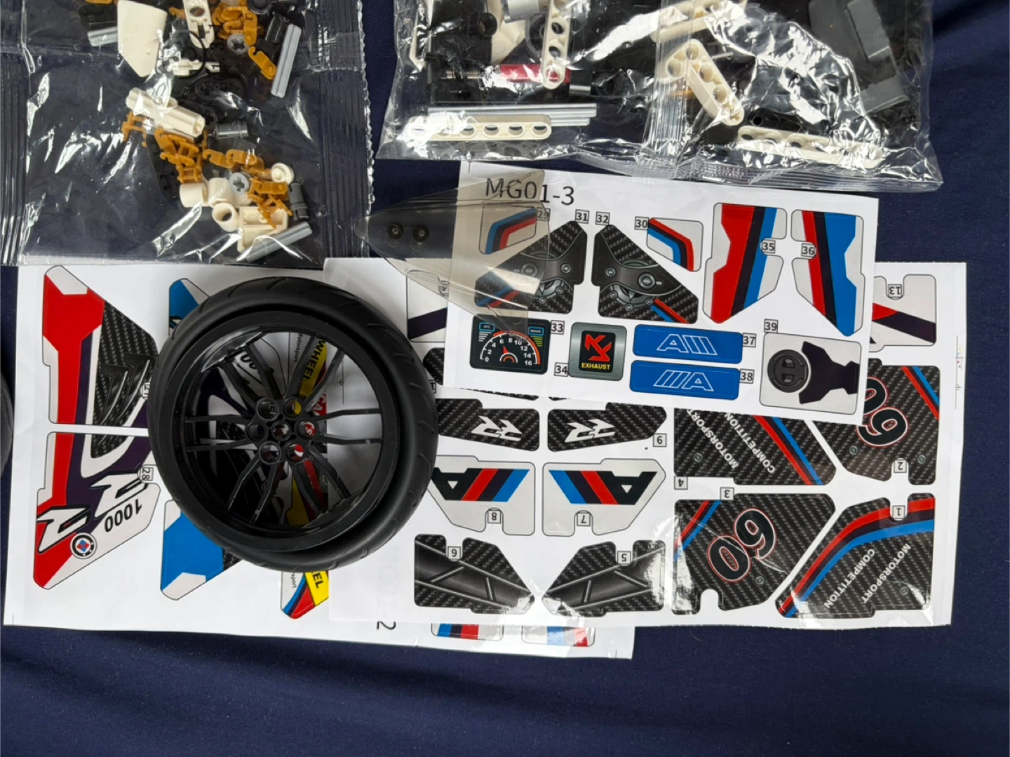 Zhijiqu 1000RR Motorsport 1:8 MG01 block Assembly - photo 5