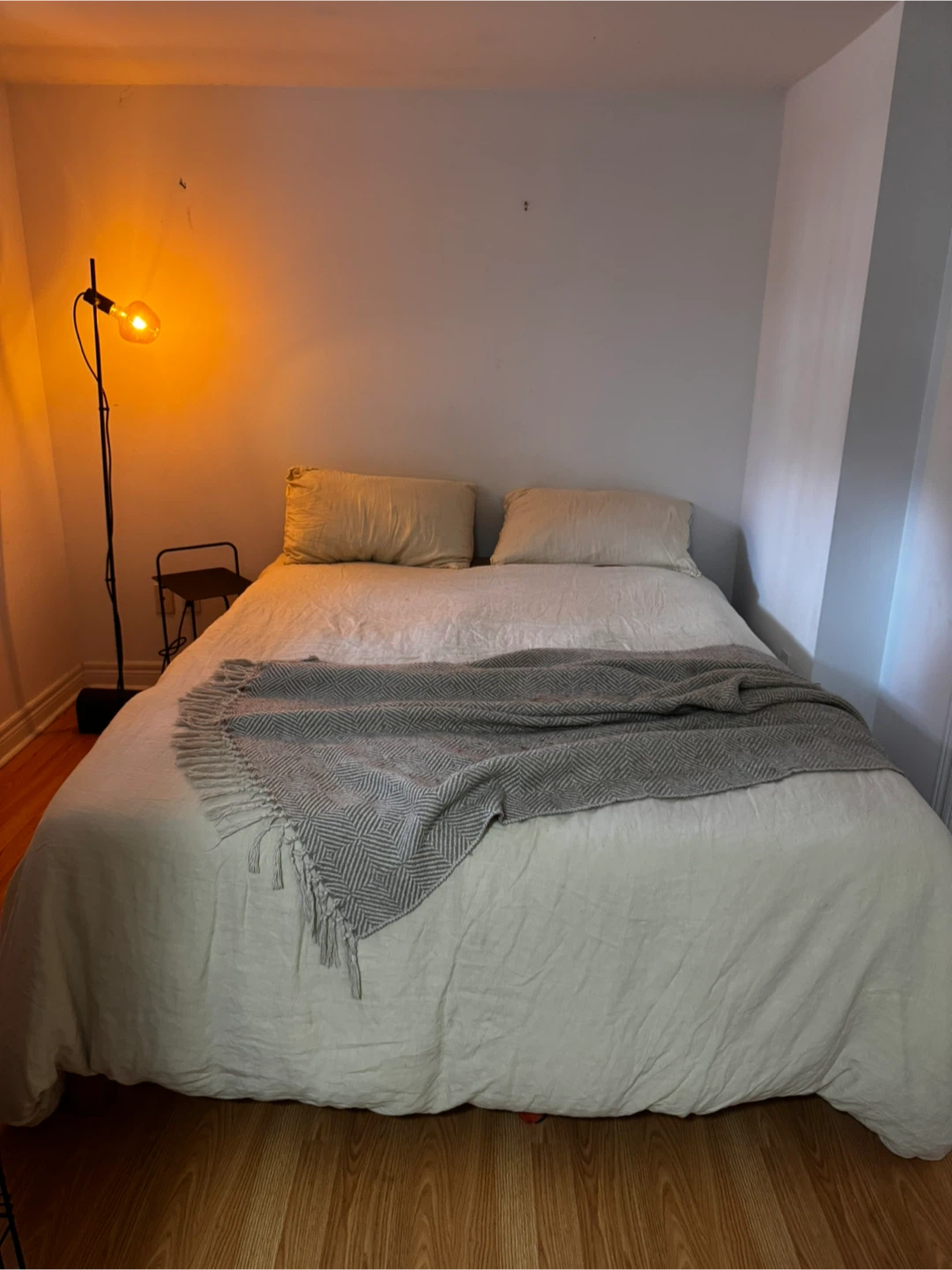 Endy Queen sized mattress & Wooden Bed Frame with Slats