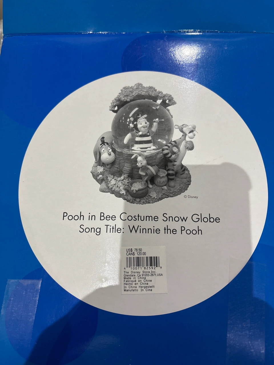 Disney Winnie the Pooh in Bee Costume Snow Globe - photo 5