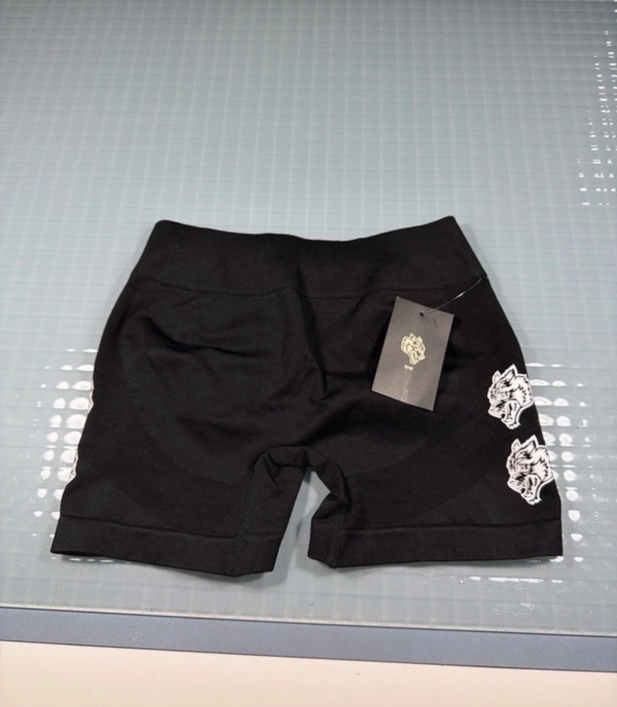 Darc sport Wolves Black Athletic Shorts Size Small