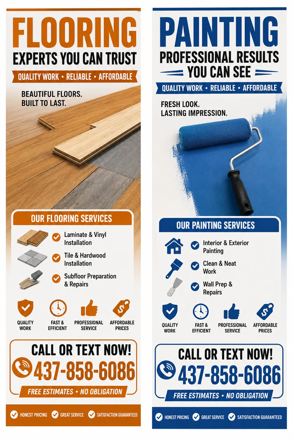 Flooring and Painting Services Available