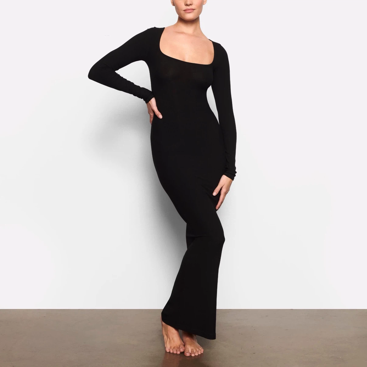 Skims soft lounge long sleeve dress - photo 3