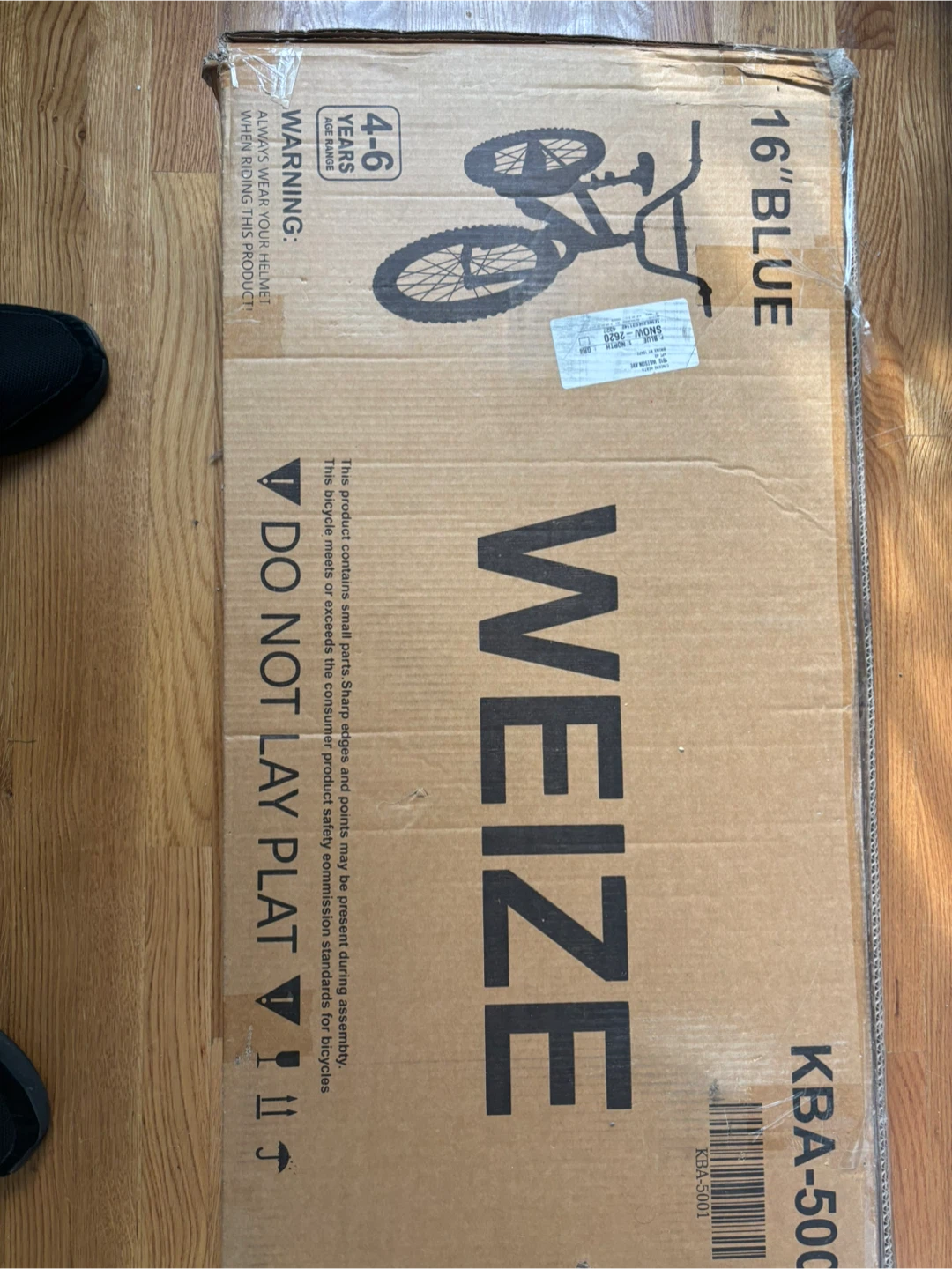 4-6 year old bicycle. Never been open or used.