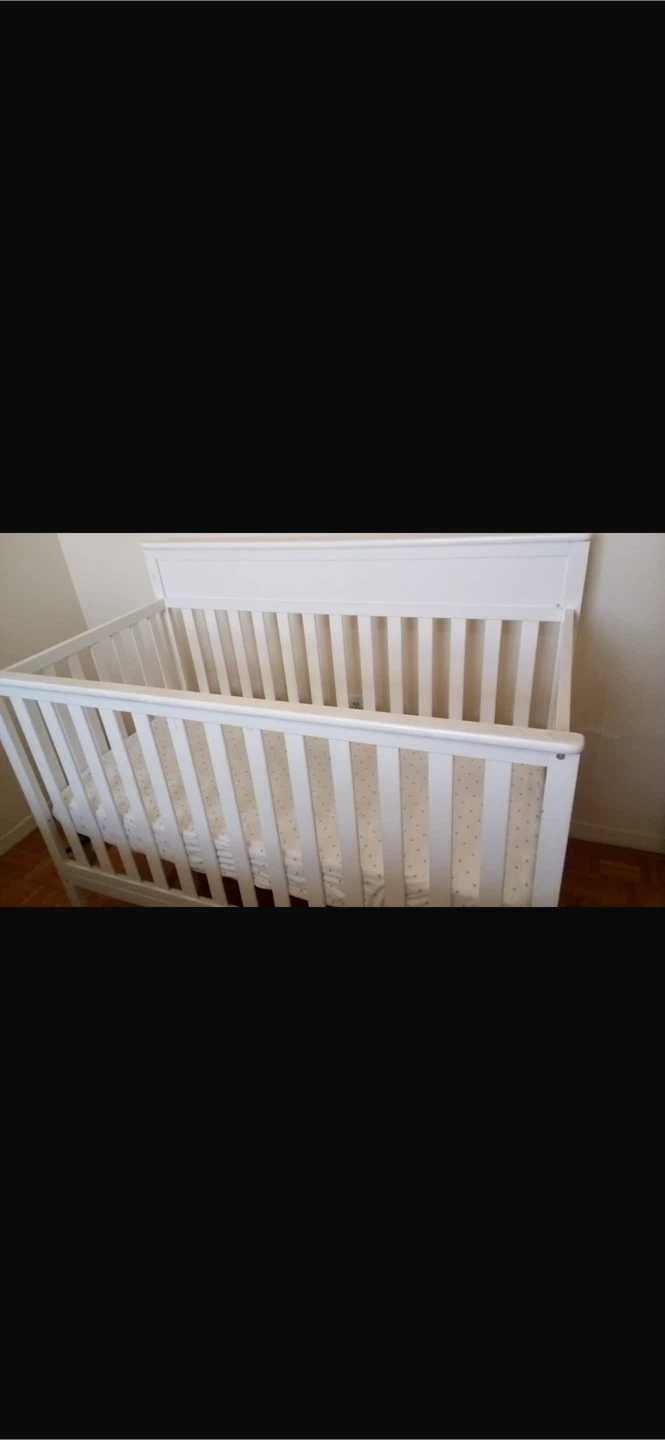 White Wooden Crib - photo 2