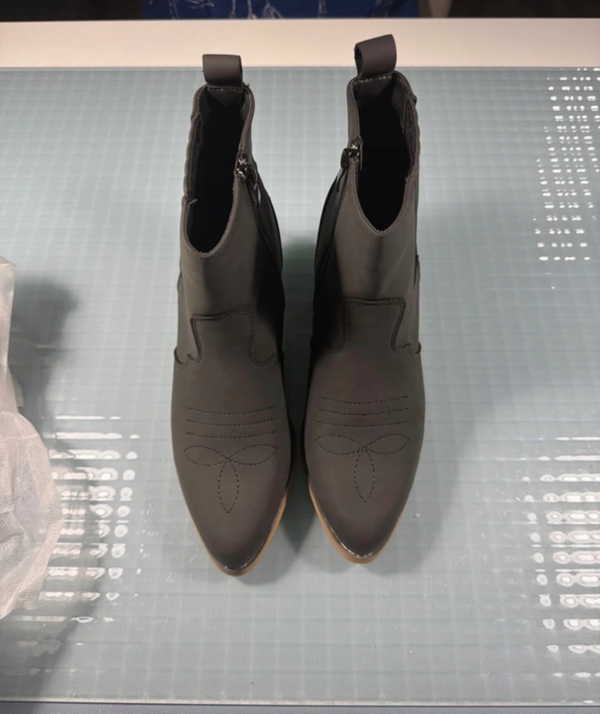 Dark Grey Ankle Boots Size 7