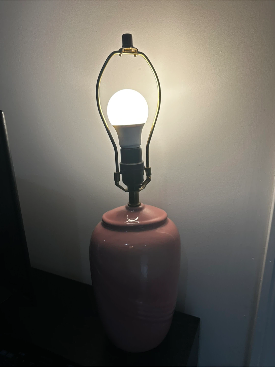 Pink Ceramic Table Lamp - photo 2