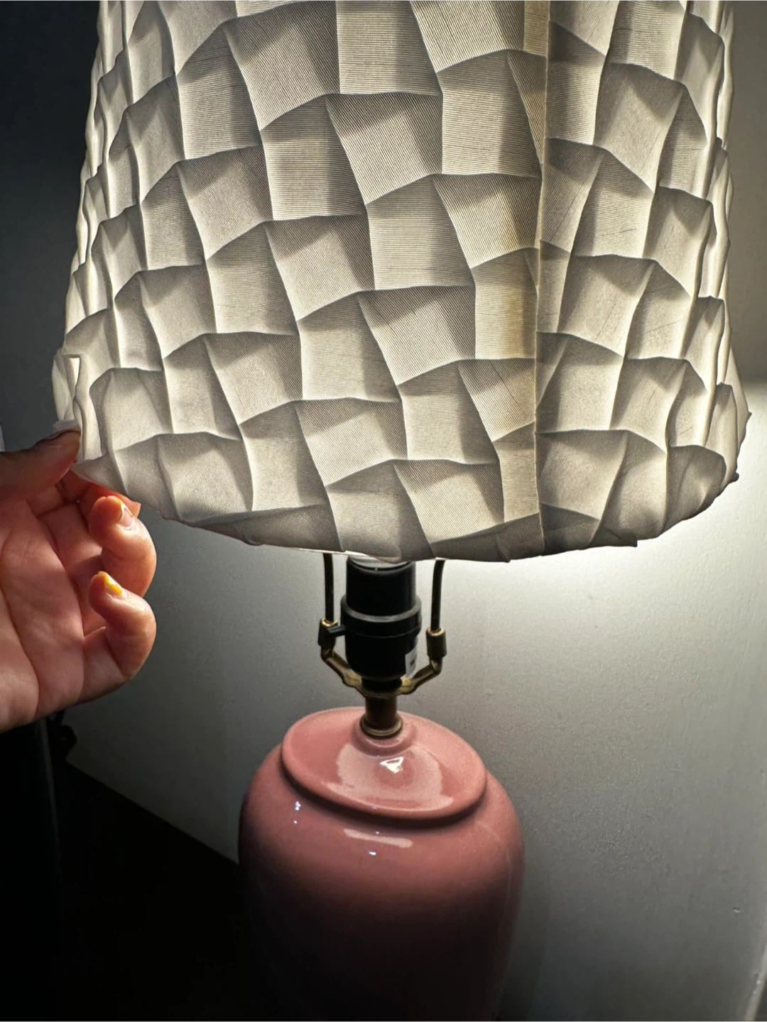Pink Ceramic Table Lamp - photo 5