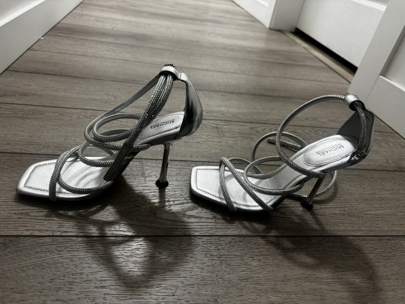 Michael Michael Kors silver strappy heels - photo 2