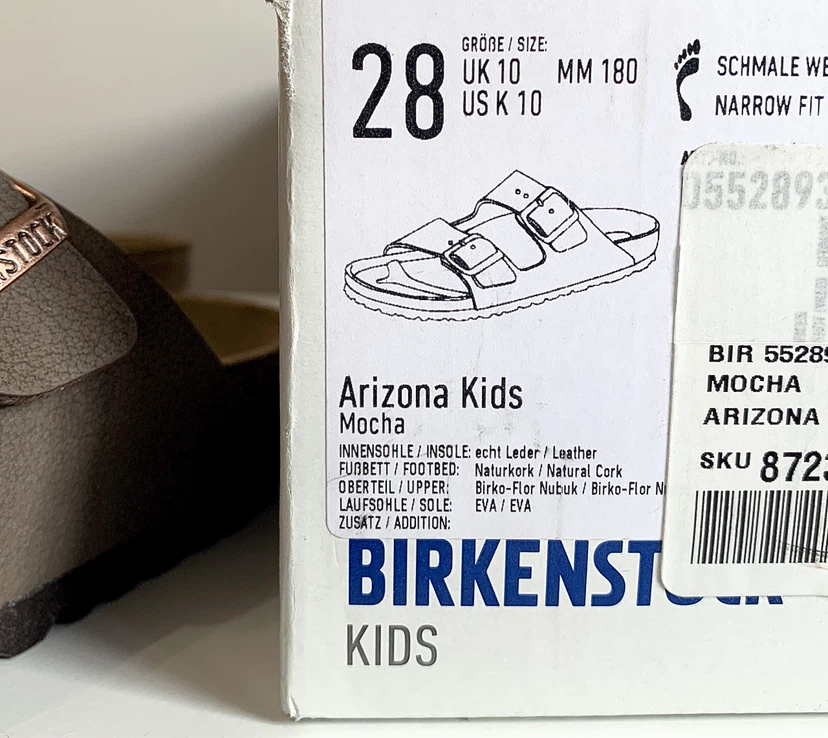 Birkenstock Arizona Kids Sandal (US 10) Suede Leather Shoes NEW - photo 4