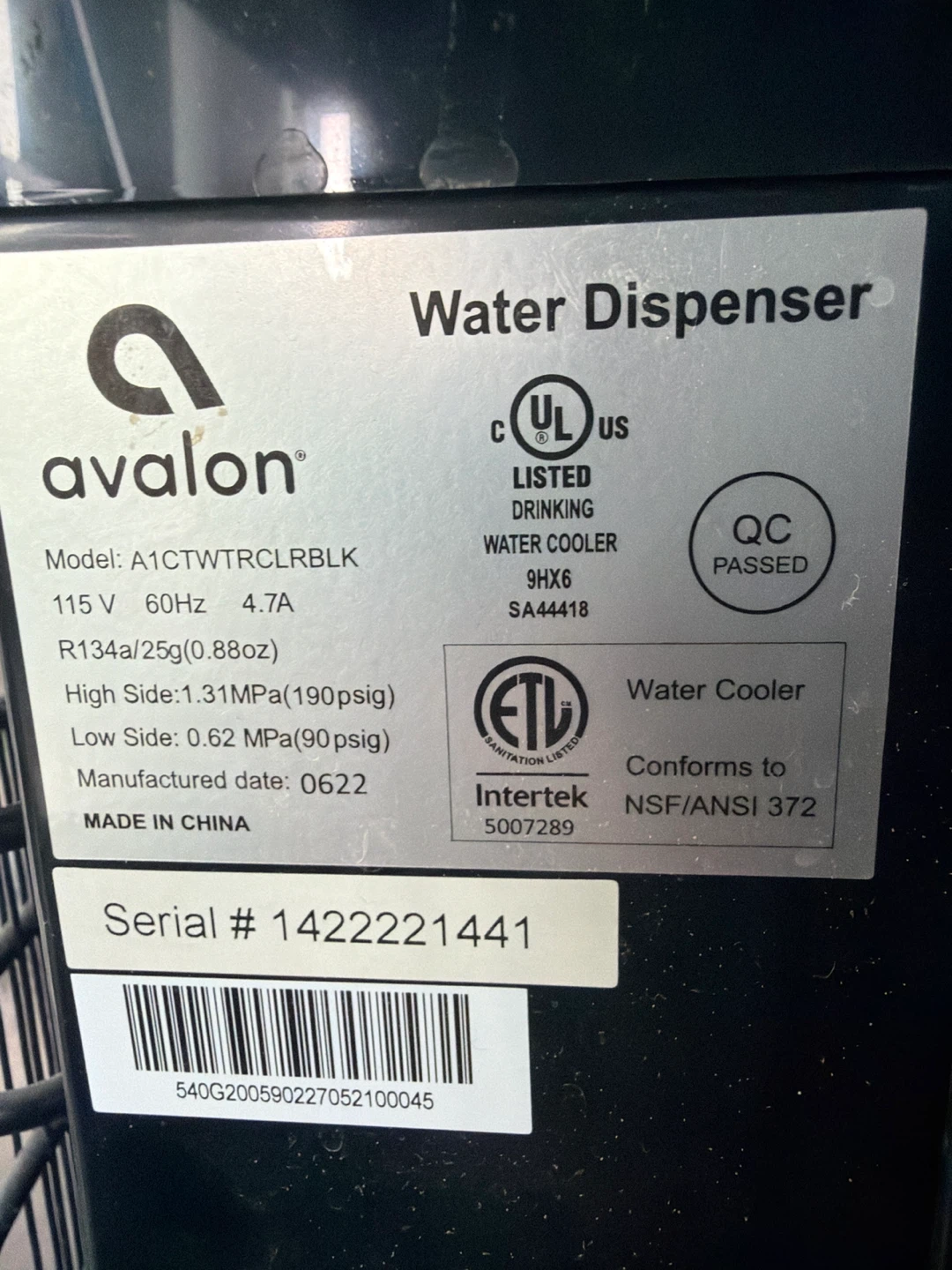 Avalon Bottom Loading Water Cooler - photo 3