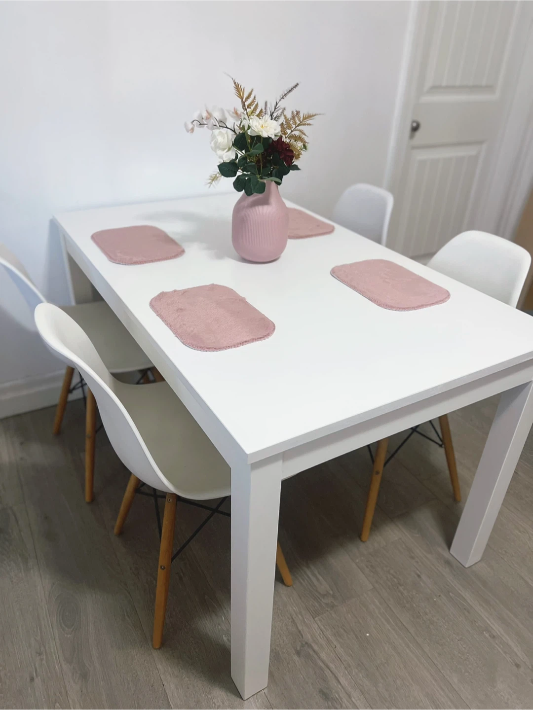 IKEA Extendable Dining Table and 4 Chairs,delivery for a fee