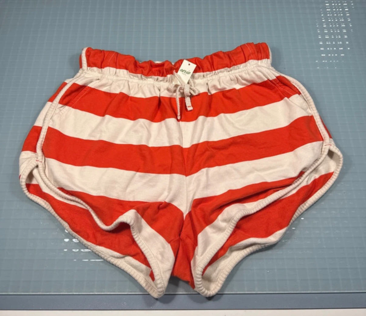 Aerie Striped Long Sleeve Shirt and Shorts Set - photo 3