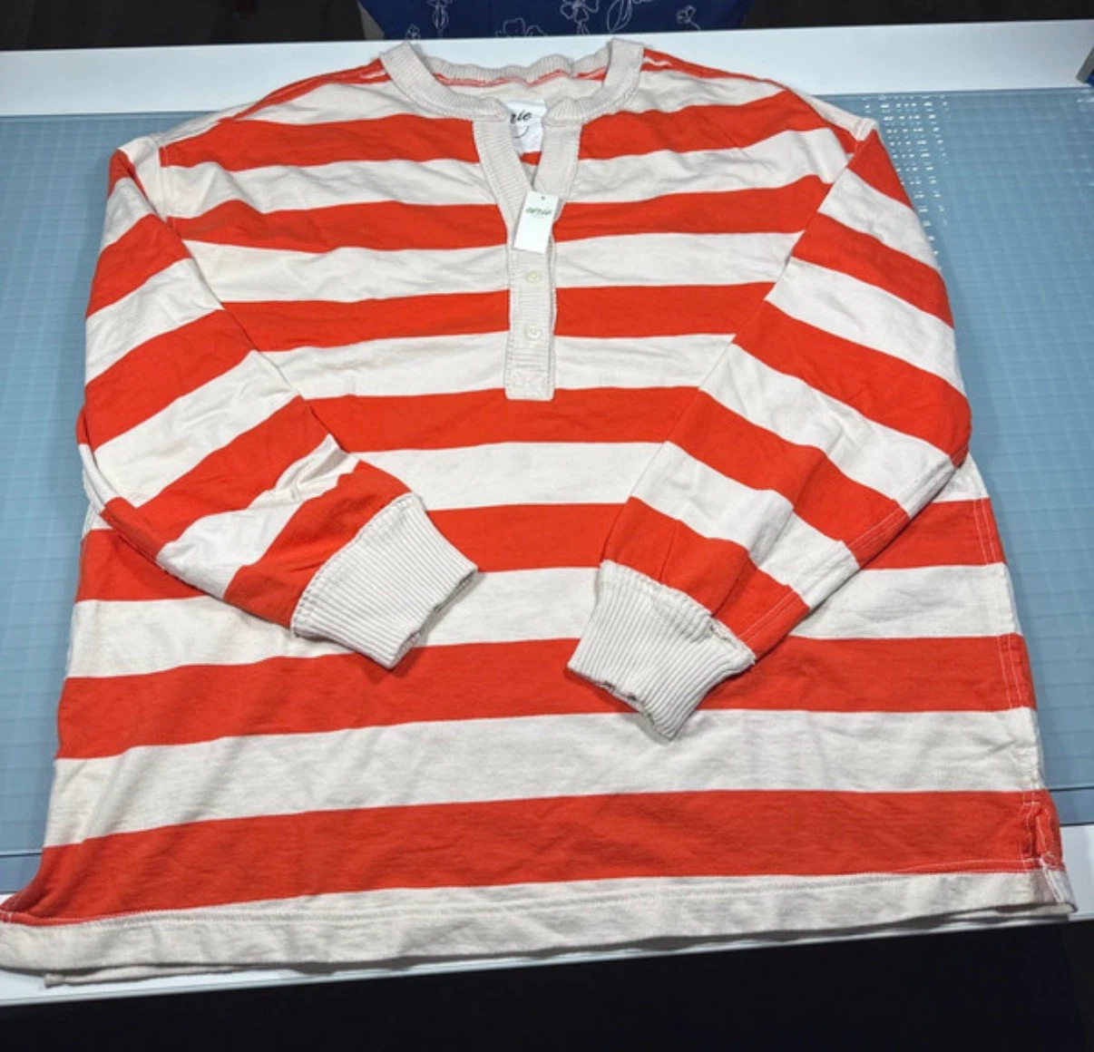 Aerie Striped Long Sleeve Shirt and Shorts Set - photo 5