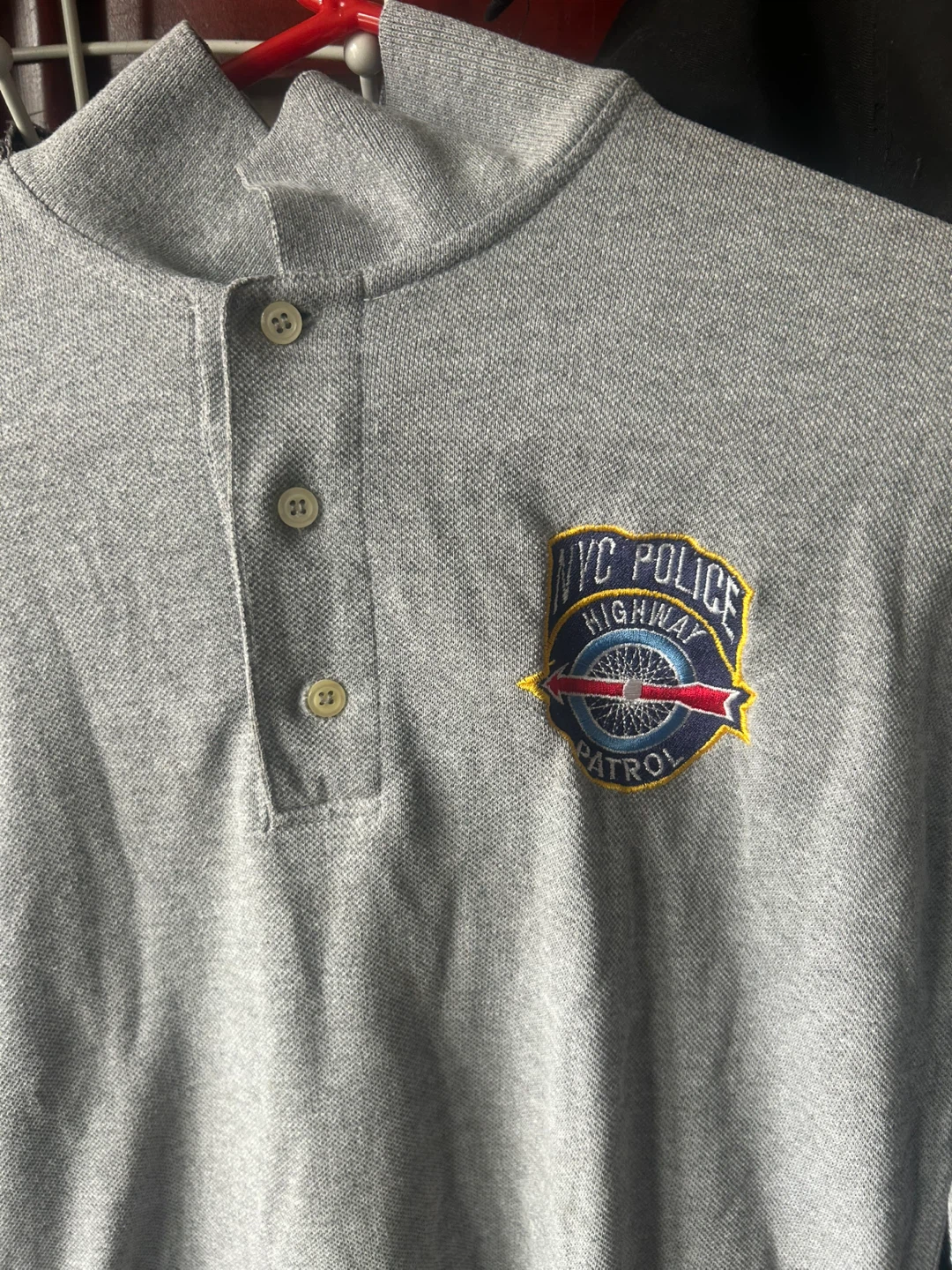 Grey NYC Police Highway Patrol Polo Shirt - photo 2
