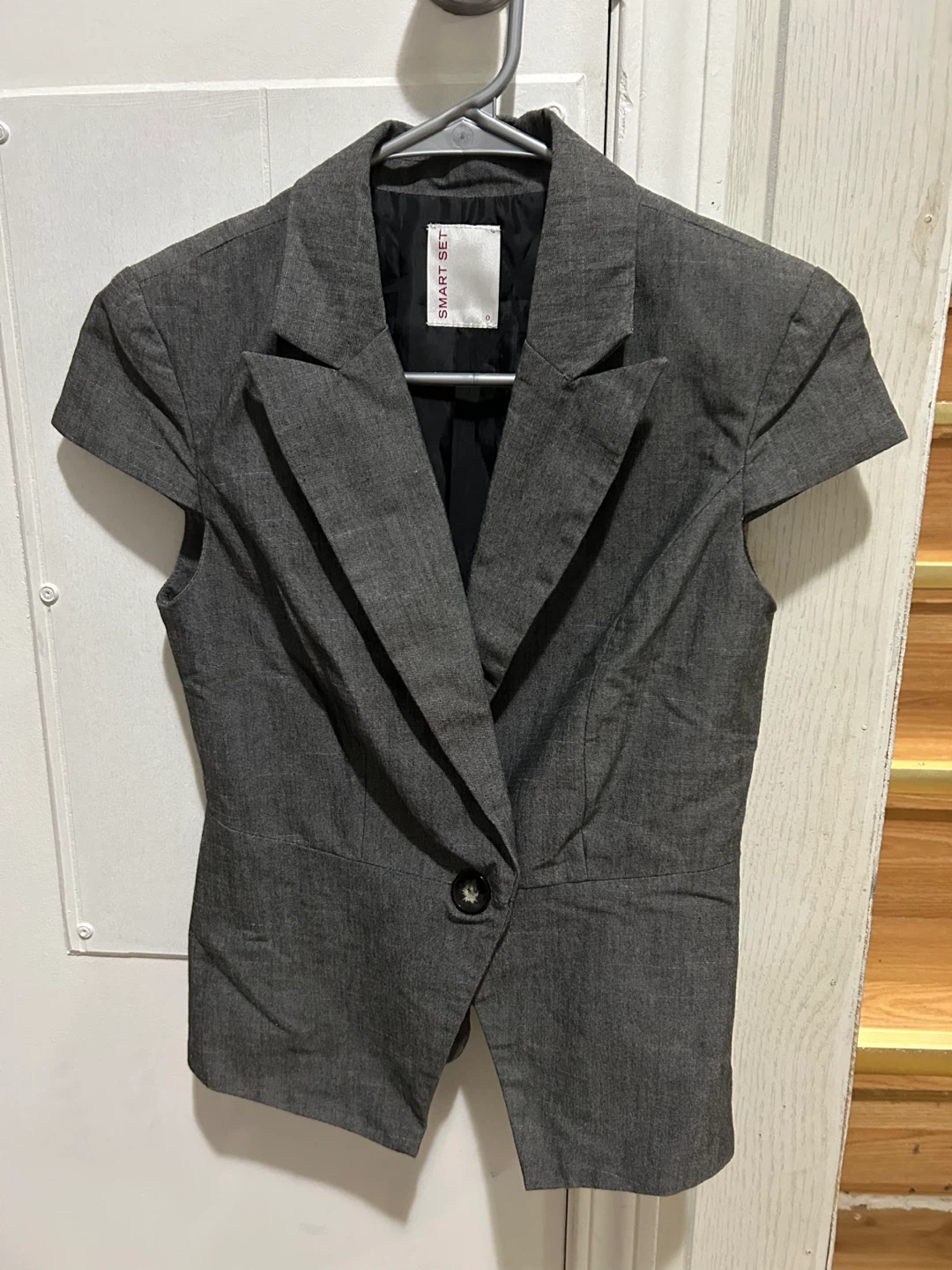 Smart Set Grey Cap Sleeve Blazer