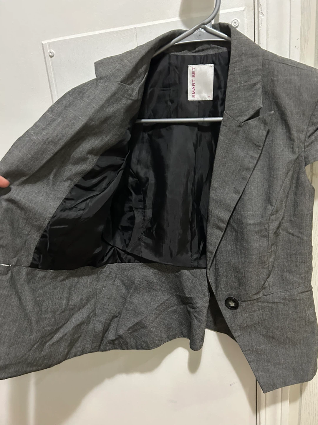 Smart Set Grey Cap Sleeve Blazer - photo 3