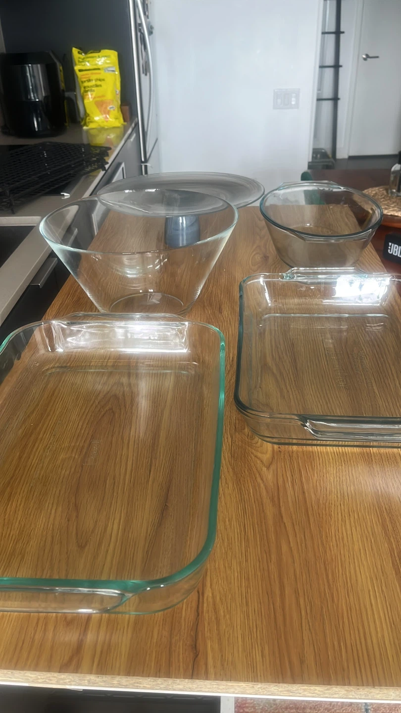 5 pcs Pyrex and Anchor Hocking Glass Bakeware Set - photo 2
