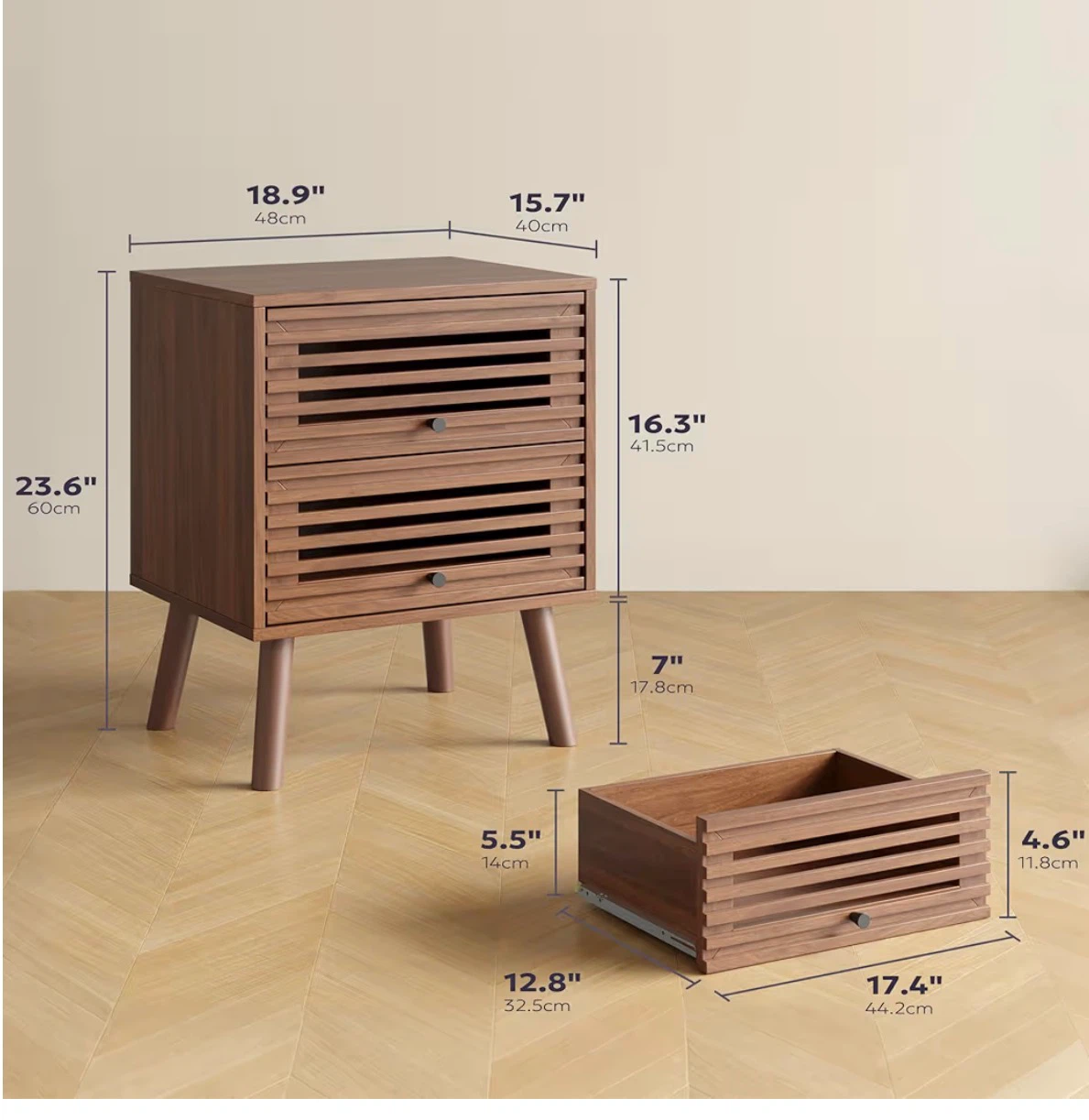 Mid Century Modern Nightstand Set - photo 2