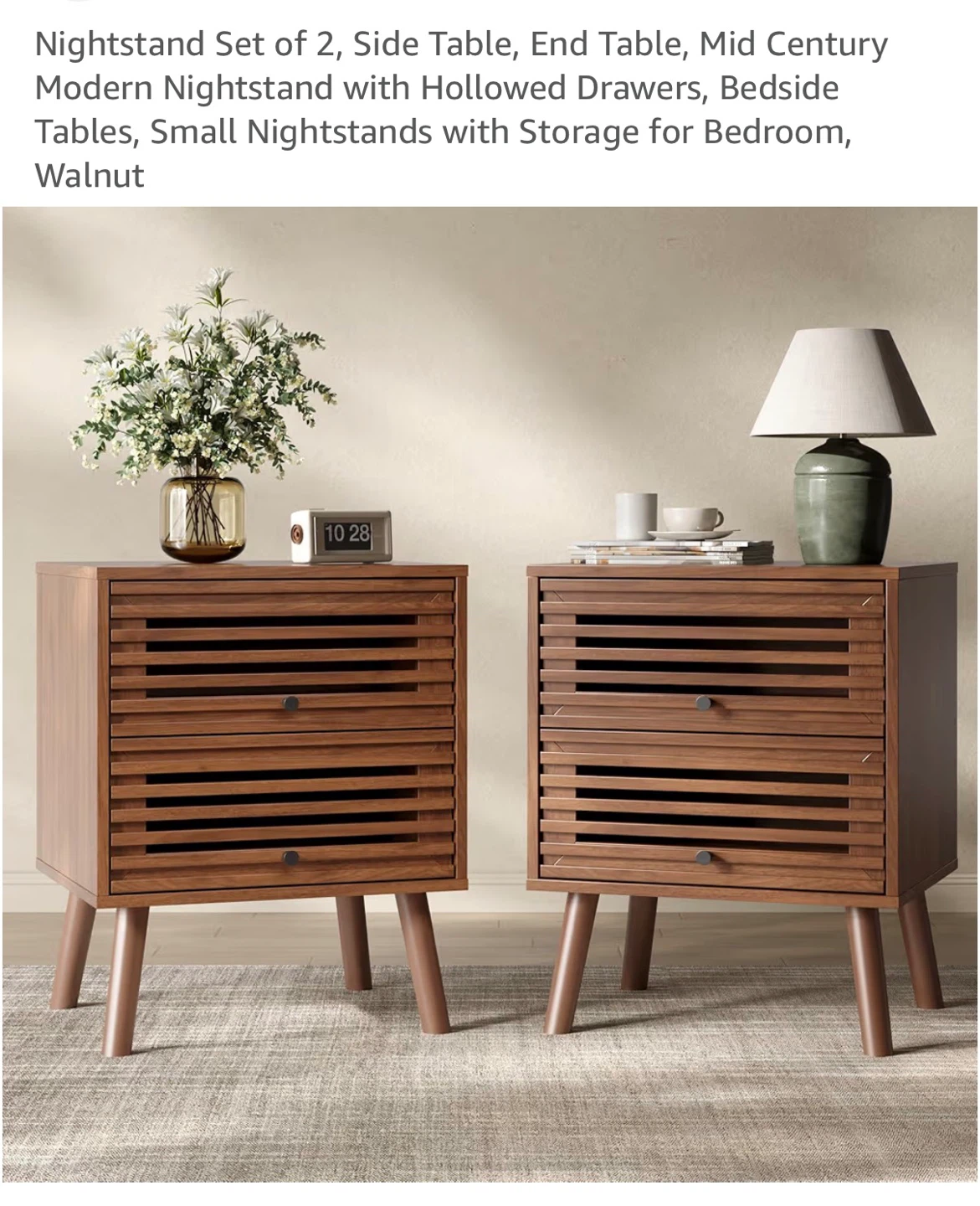 Mid Century Modern Nightstand Set - photo 4