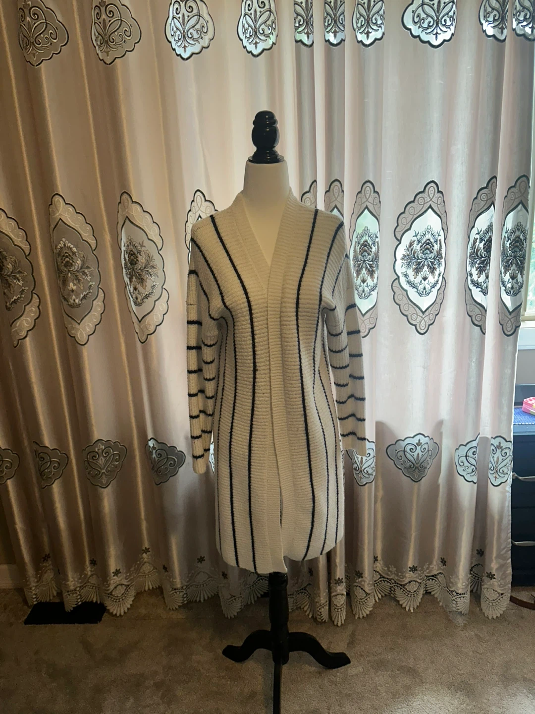 Women's Striped Cardigan - photo 2