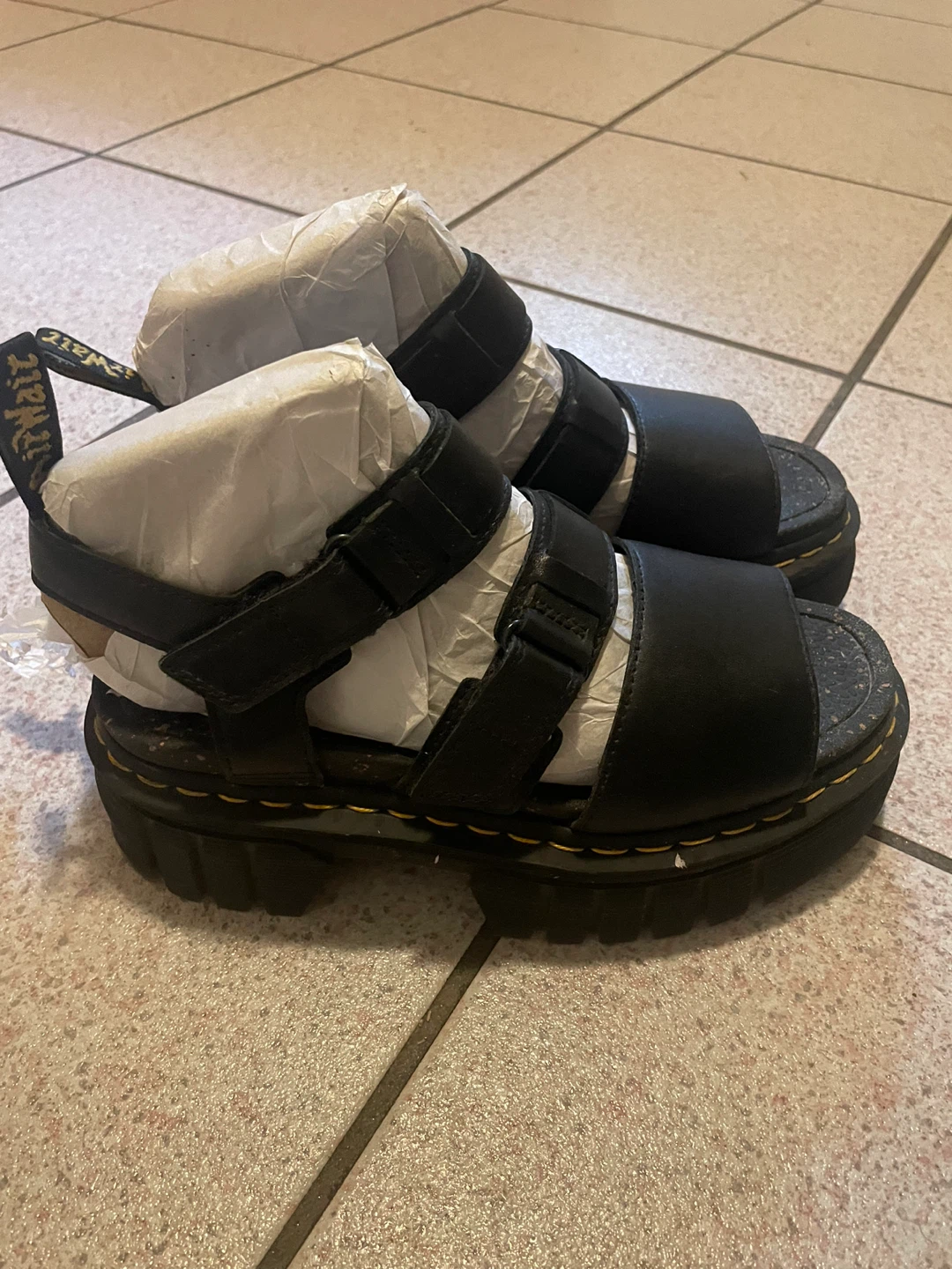 Dr. Martens 3-Strap Platform Sandal (Black)