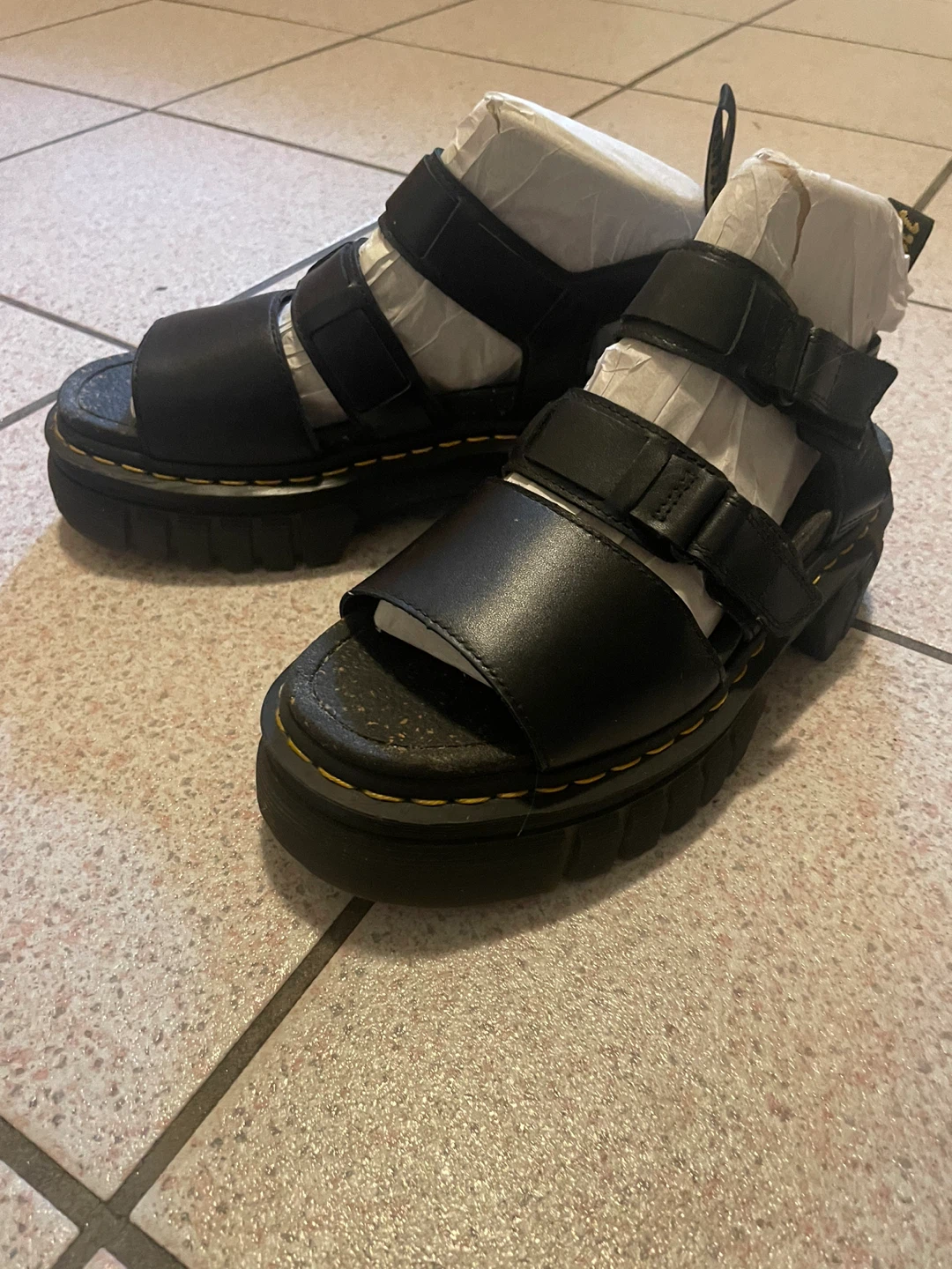 Dr. Martens 3-Strap Platform Sandal (Black) - photo 2