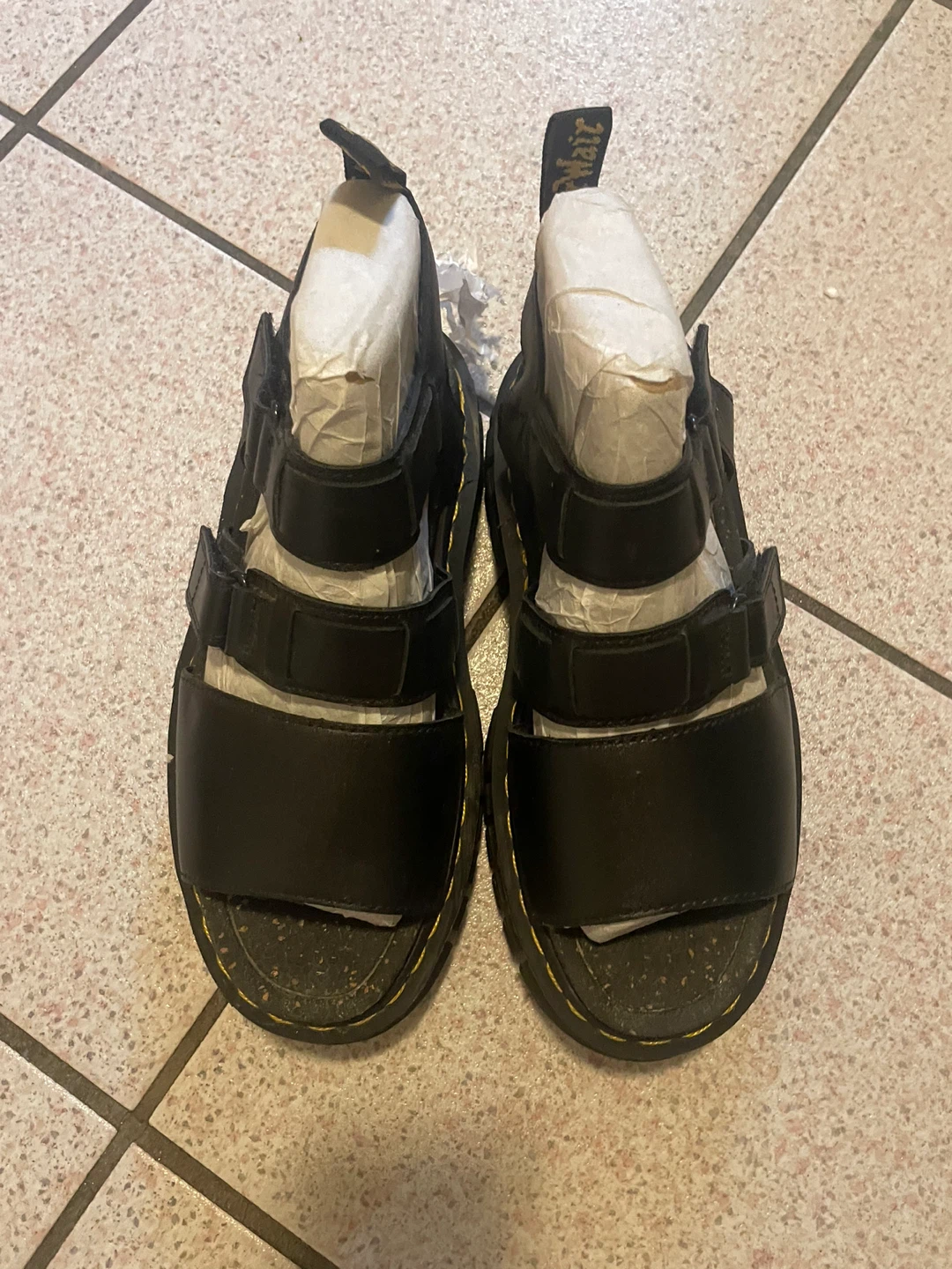 Dr. Martens 3-Strap Platform Sandal (Black) - photo 3