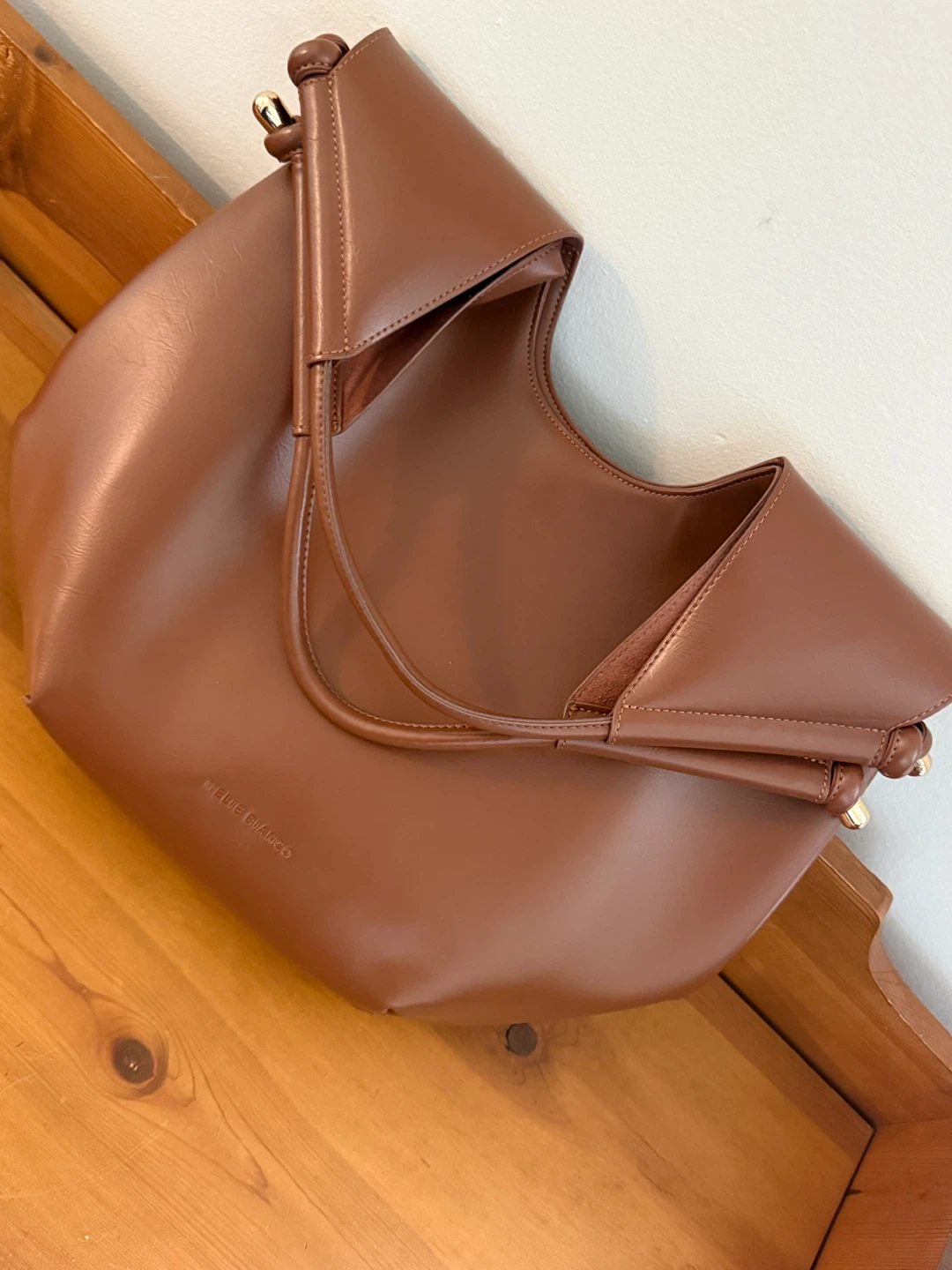 Melie Bianco Brown Faux Leather Shoulder Bag - photo 2